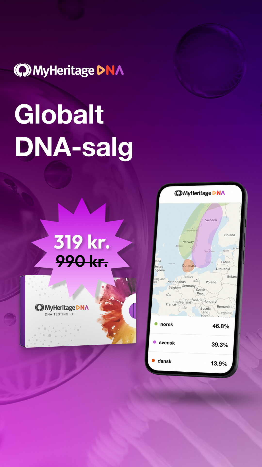 MyHeritage Norge Facebook ad from Jun 3, 2026