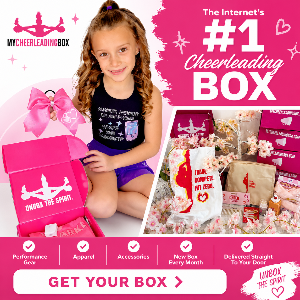 My Cheerleading Box Facebook ad