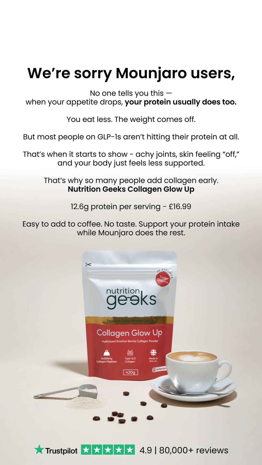 Nutrition Geeks Facebook ad