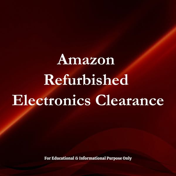 Infospedia Facebook ad: Amazon Refurbished Electronics Clearance