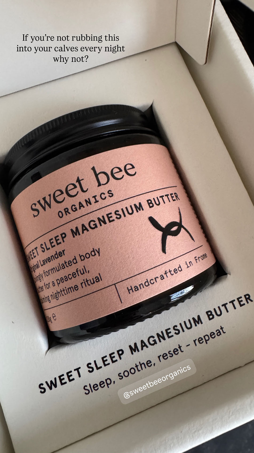 Sweet Bee Organics Facebook ad
