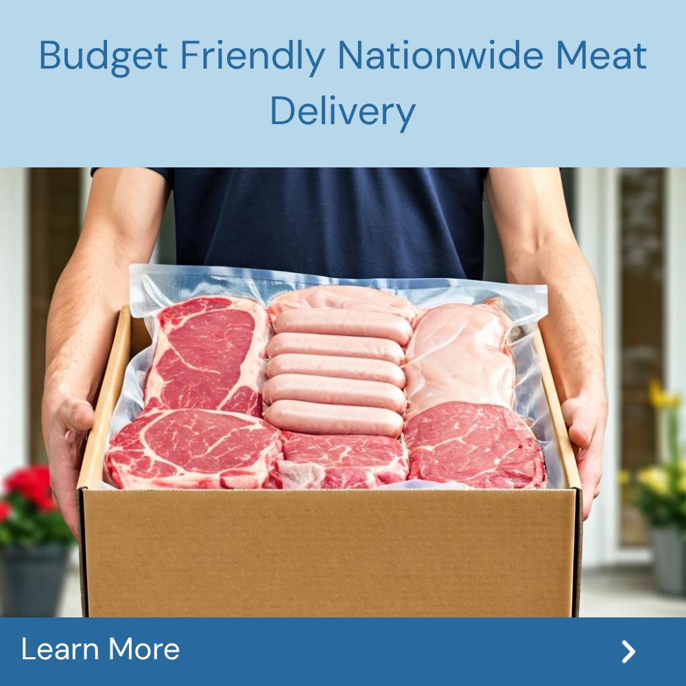 SmartSearches Central Facebook ad: Budget Friendly Nationwide Meat Delivery: