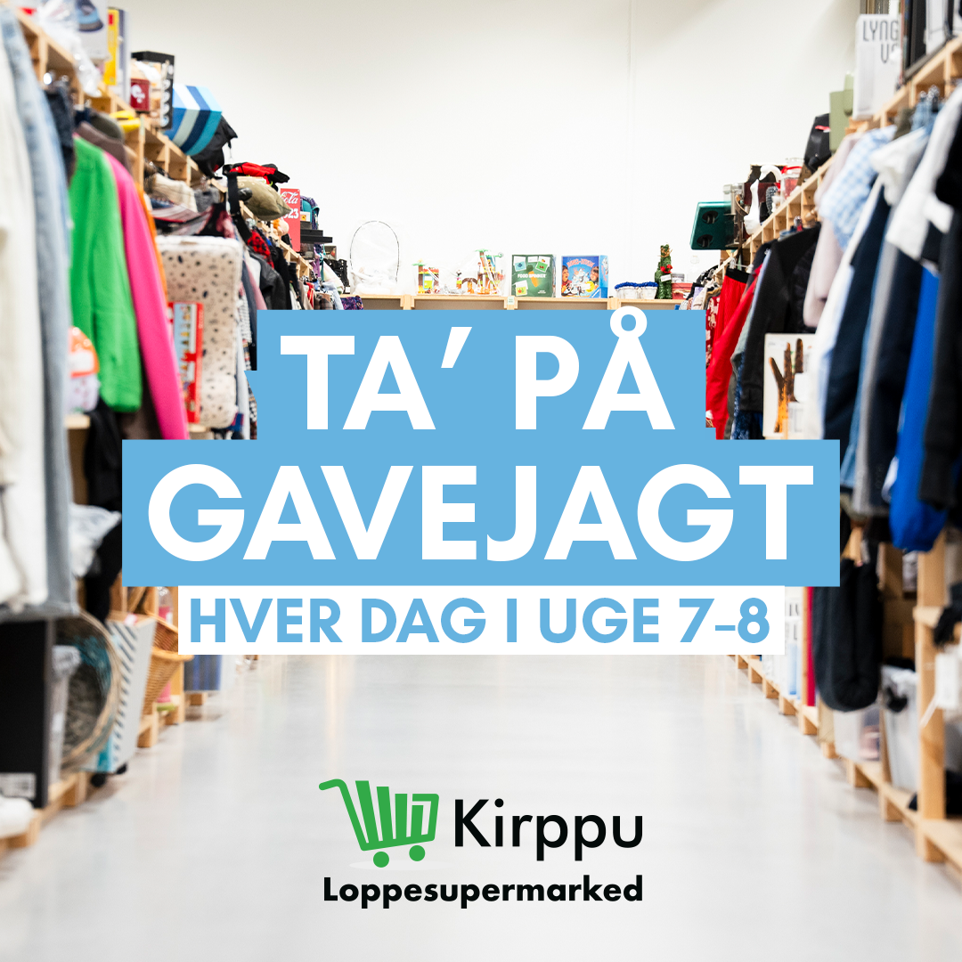 Kirppu Loppesupermarked Facebook ad: I uge 7 og 8 inviterer Kirppu hele…