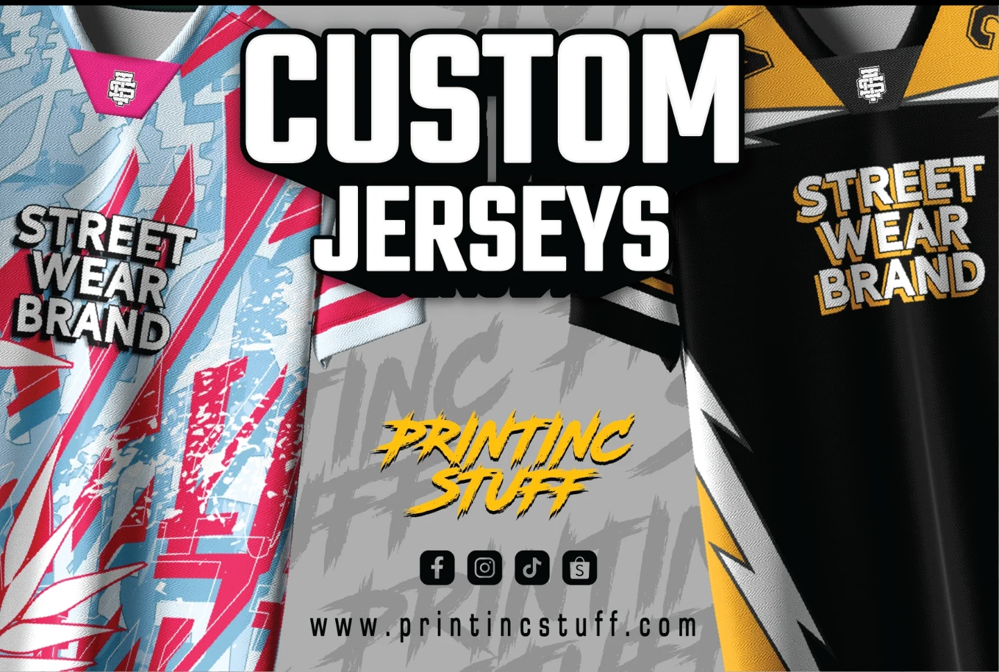 Printinc Stuff Facebook ad: Looking for high-quality custom apparel printing?