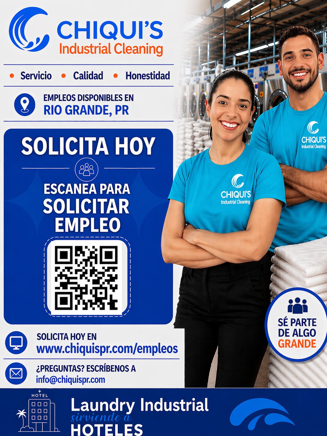 Chiqui's Industrial Cleaning Facebook ad: Empleos | Chiqui's Industrial Cleaning