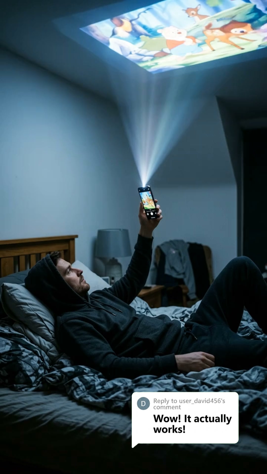 Projector Mini Facebook ad: Easy to play