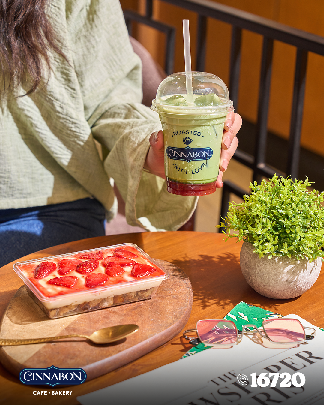 Cinnabon Egypt Facebook ad: Matcha is here!