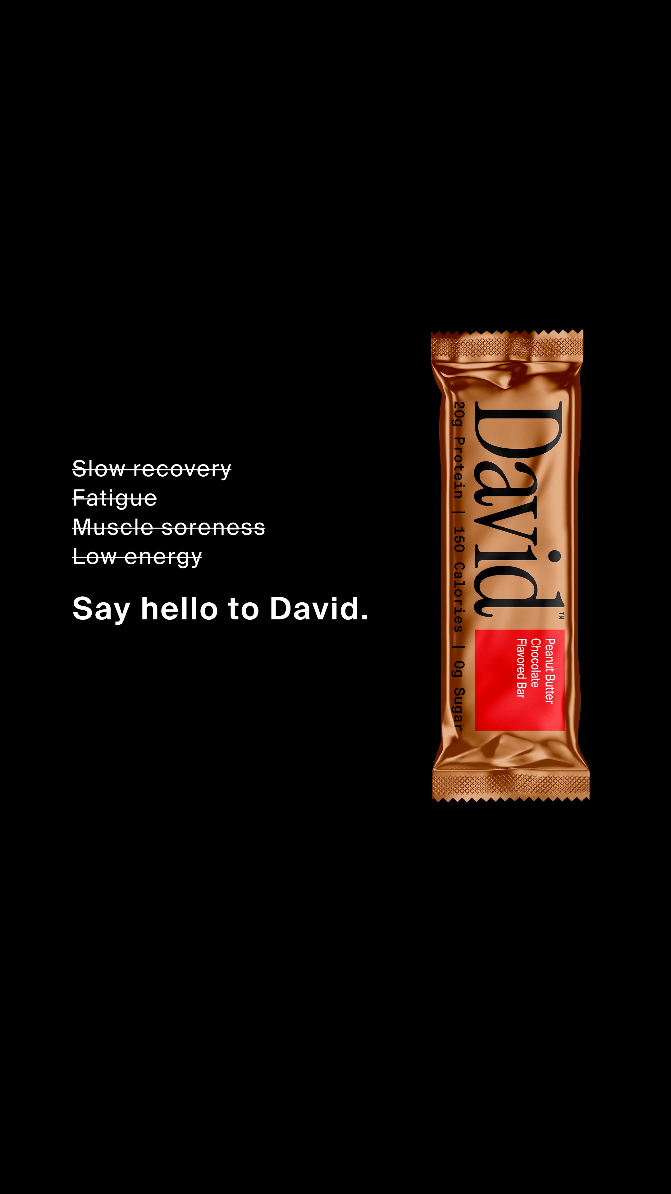 David Protein Facebook ad