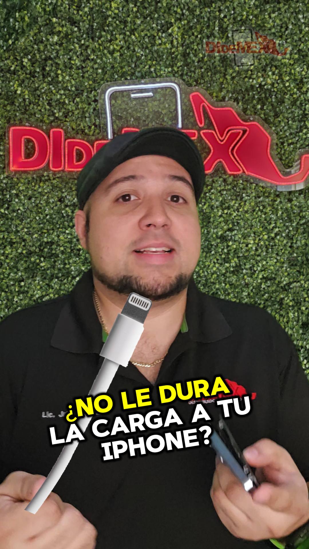 DIDEMEX Facebook ad: ¿Tu iPhone se pone lento? ¿Le dura poco la carga? ¡Toca un…