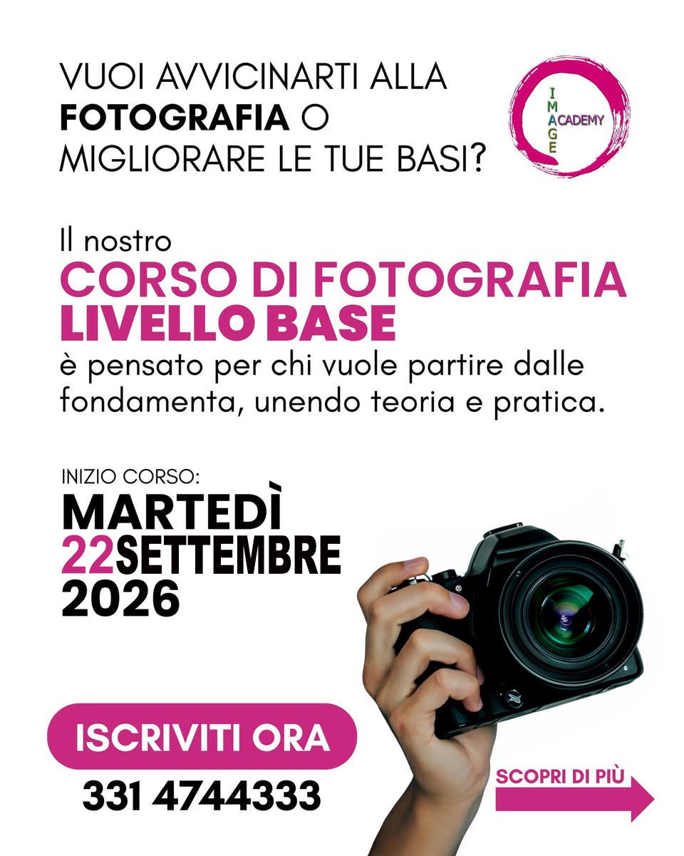 ImageAcademy Facebook ad: Con i corsi di fotografia ImageAcademy, trasformi la…