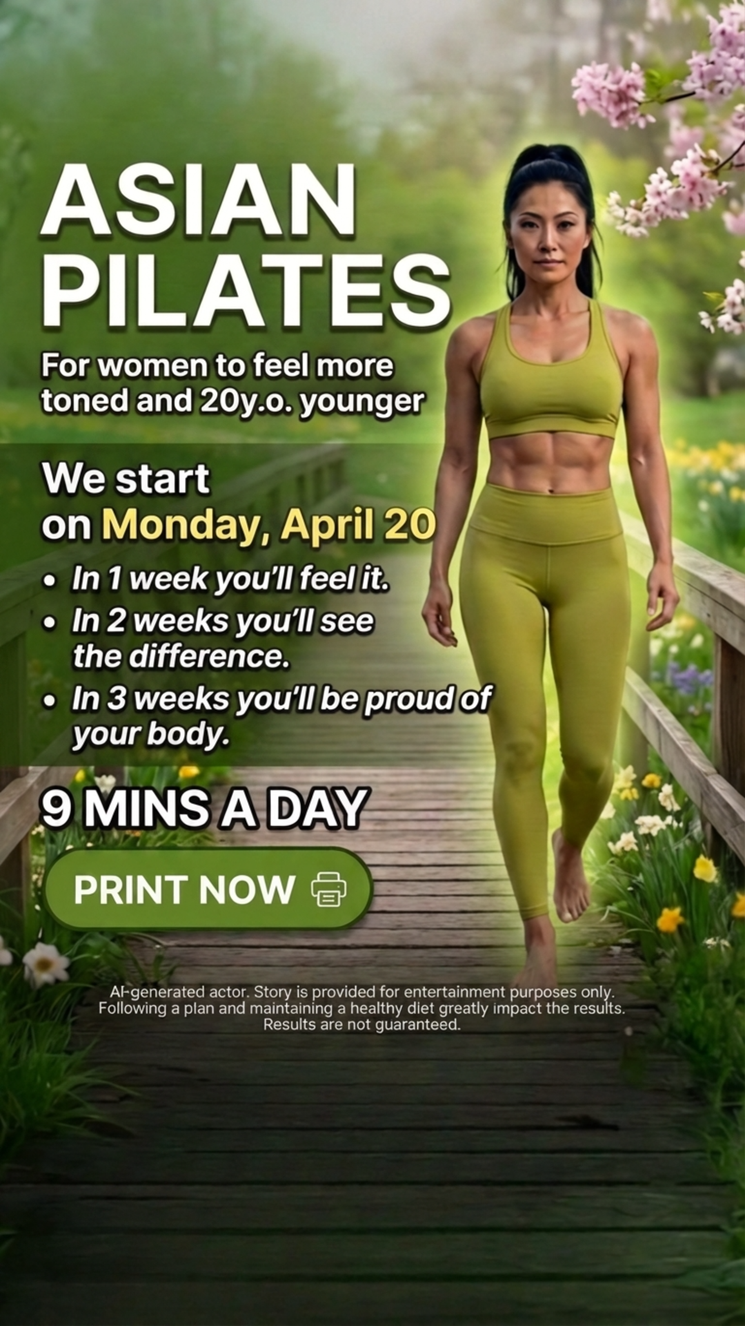 Pilates For Weight Loss Facebook ad from Apr 16, 2026