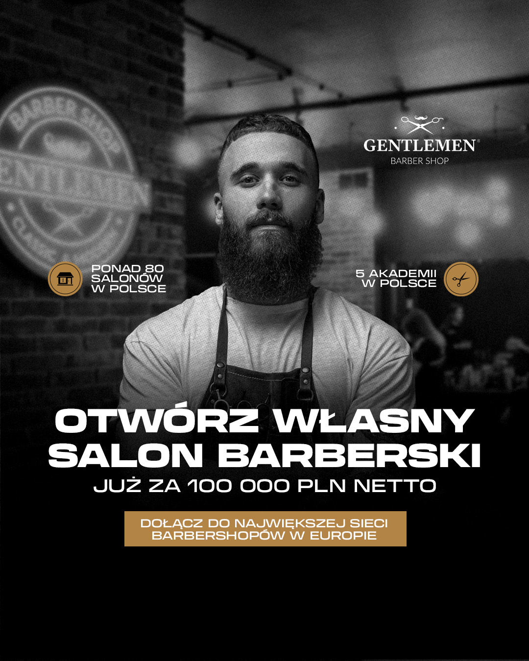 Gentlemen Barber Shop Franchise Facebook ad