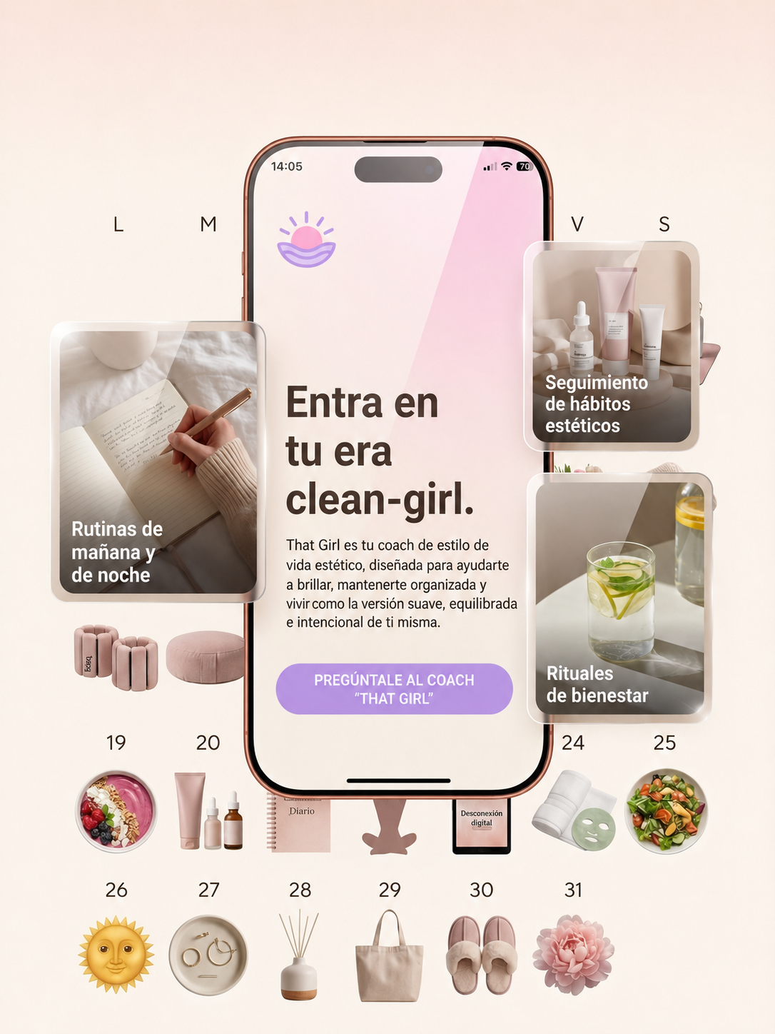 That Girl Habits: Become a Clean Girl Facebook ad: Crea tu rutina