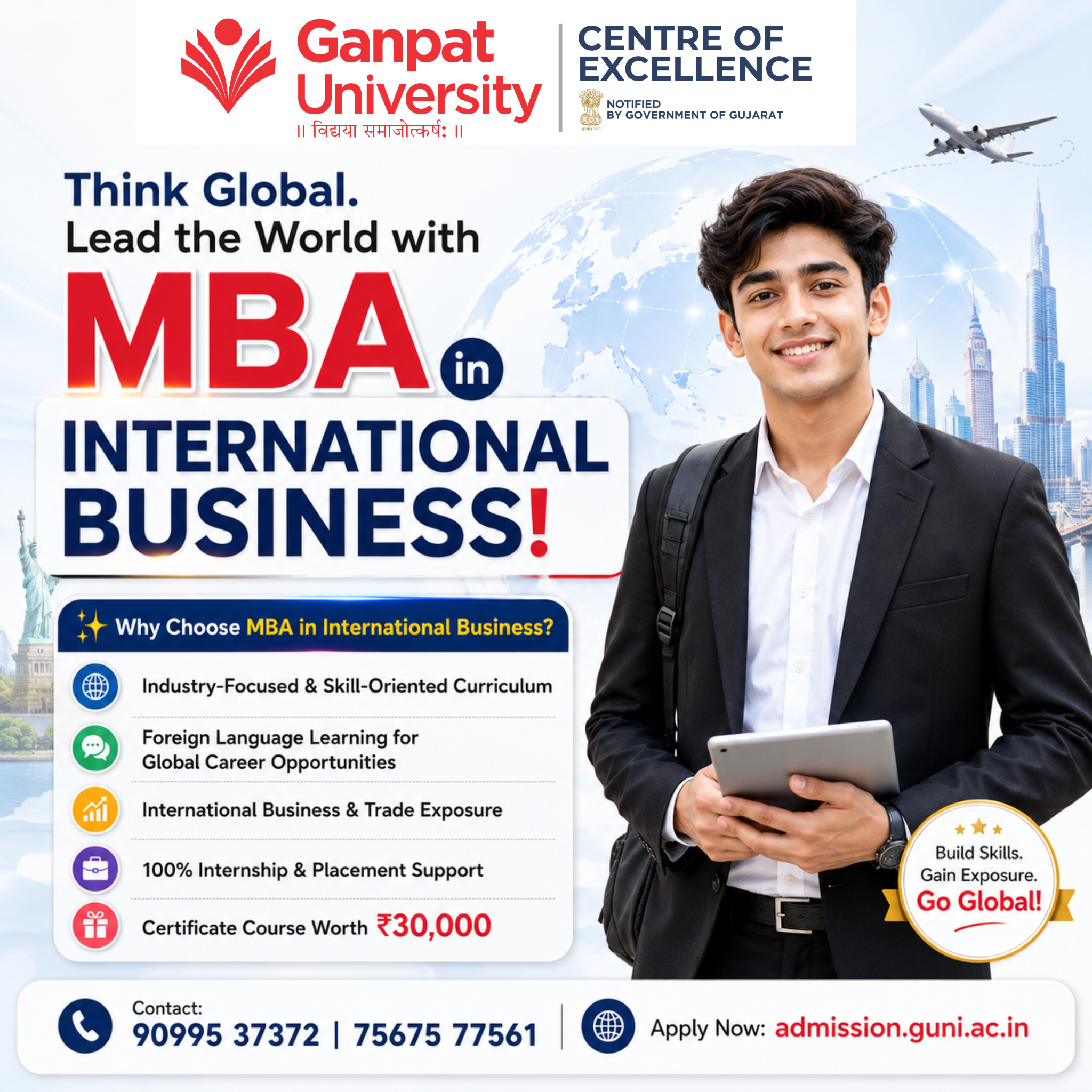 Ganpat University - GUNI, India Facebook ad