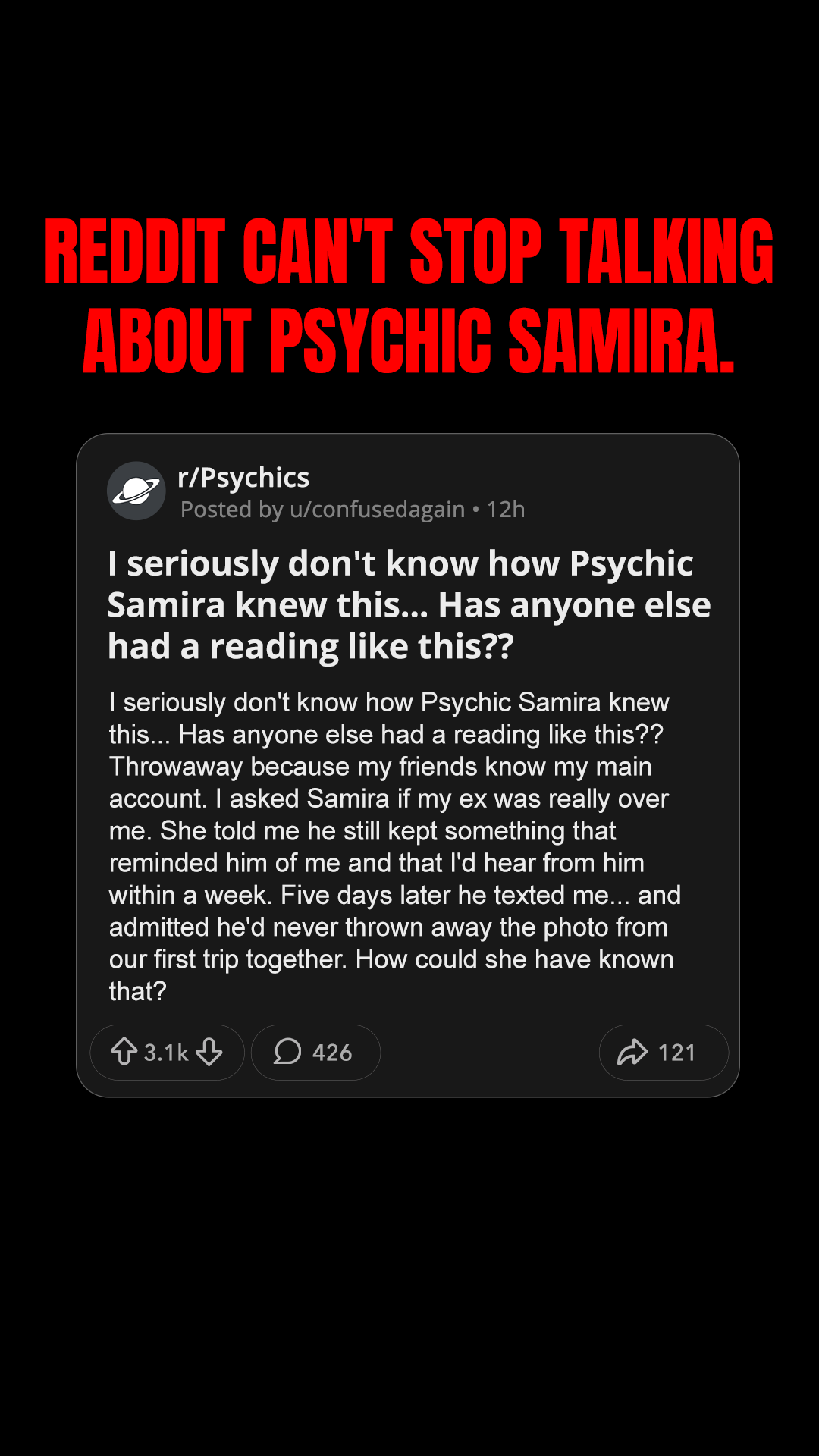 Psychic Samira Facebook ad