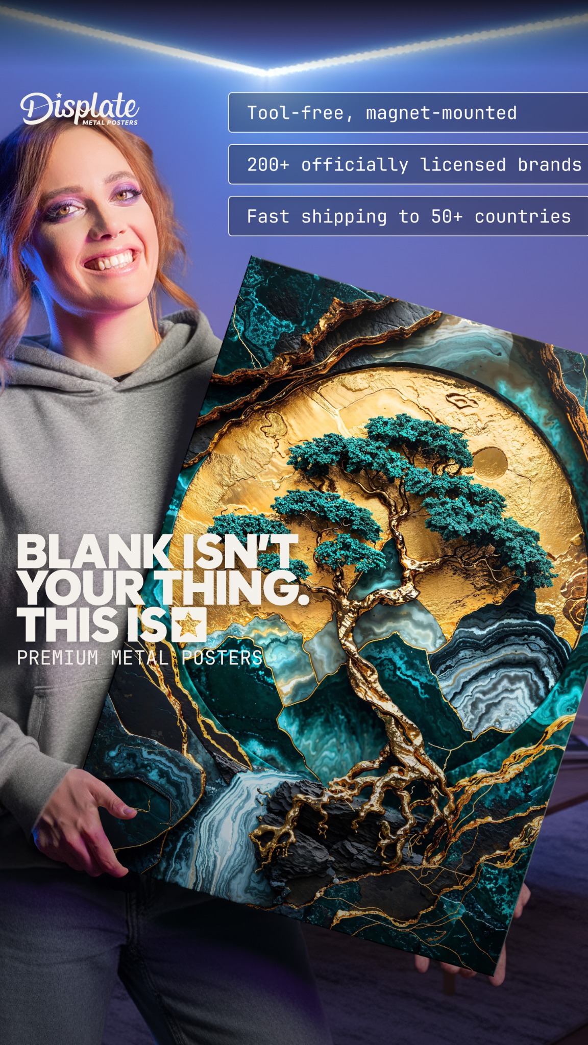 Displate Facebook ad