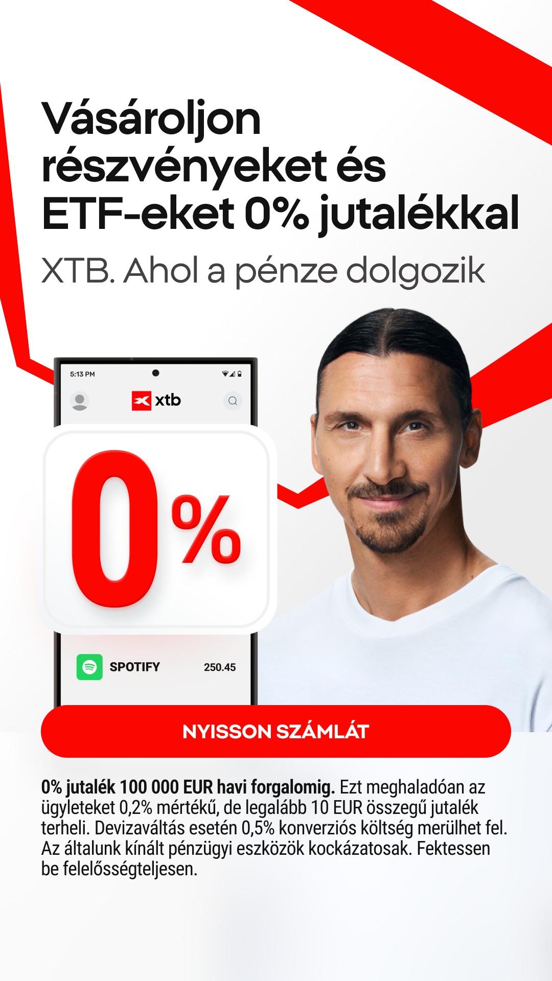 XTB Online Trading Facebook ad