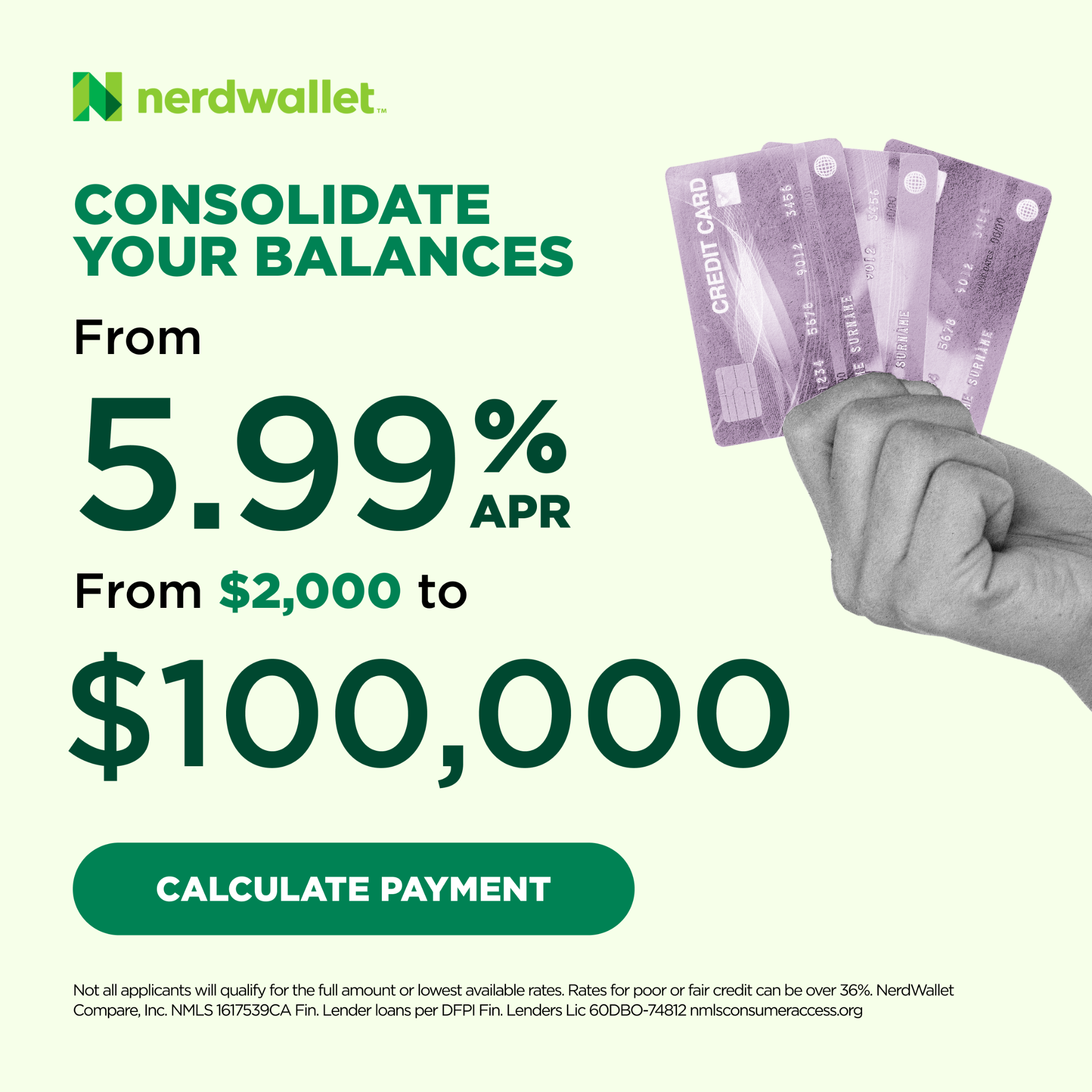 NerdWallet Facebook ad