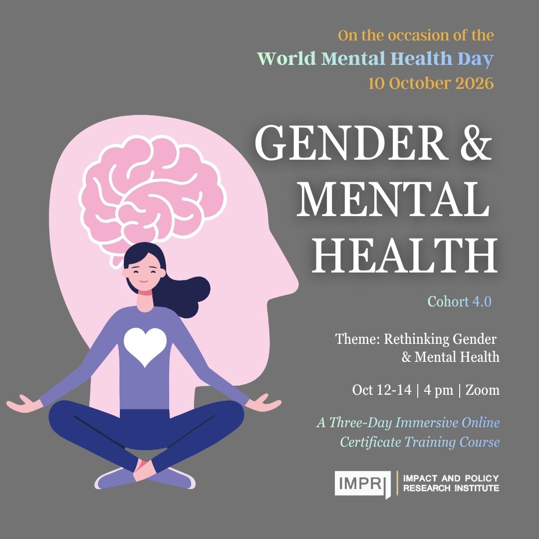 IMPRI Impact and Policy Research Institute Facebook ad: Gender and Mental Health