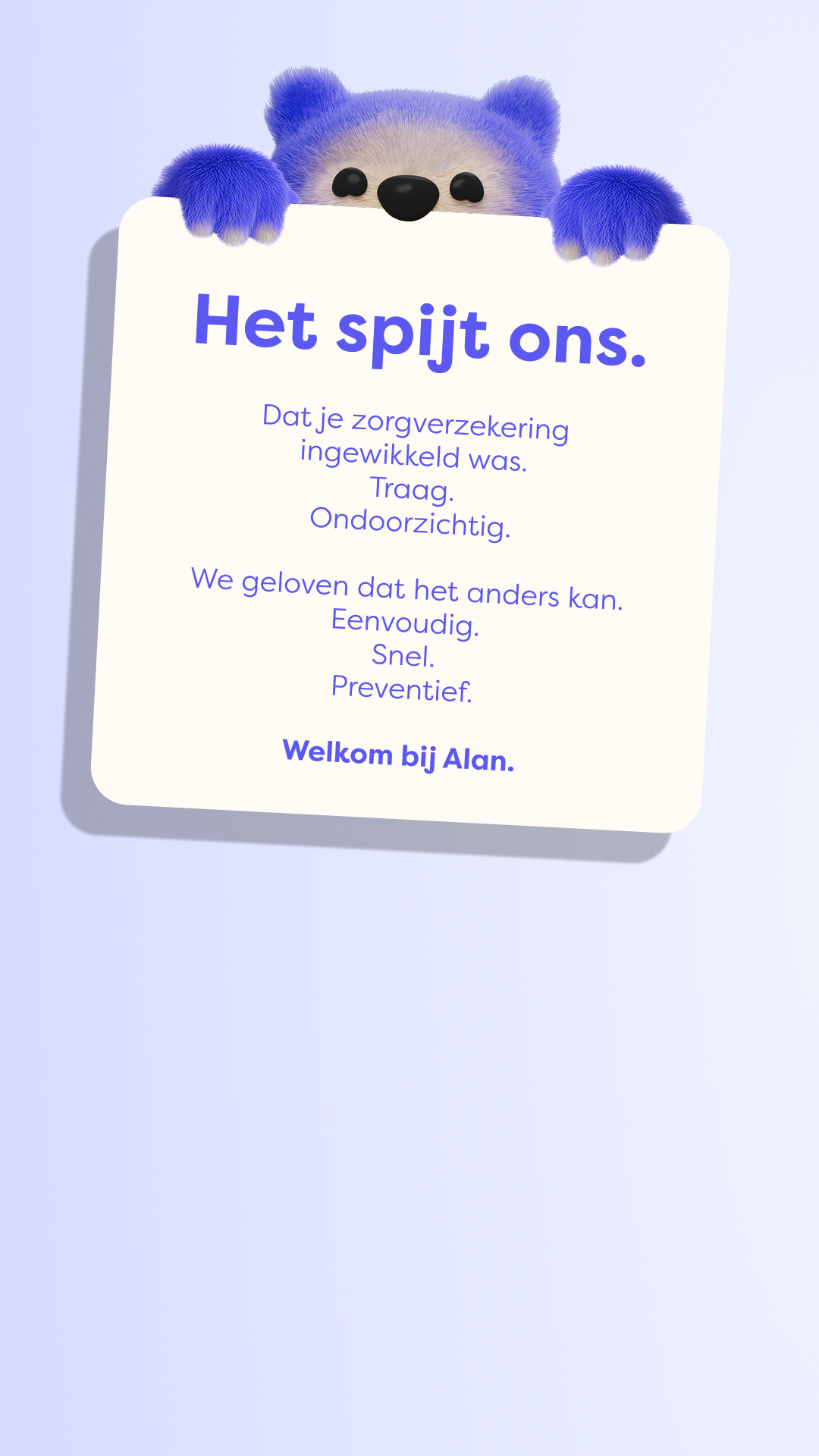 Alan Facebook ad