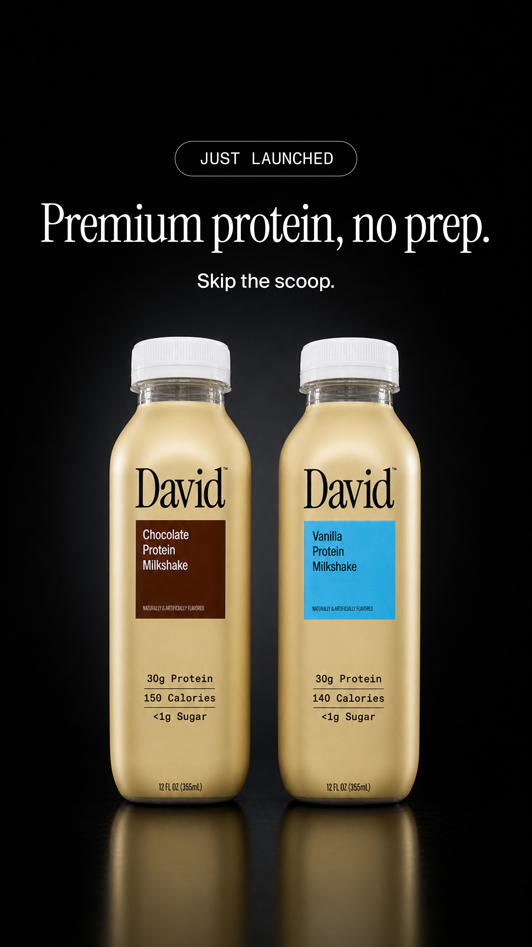 David Protein Facebook ad
