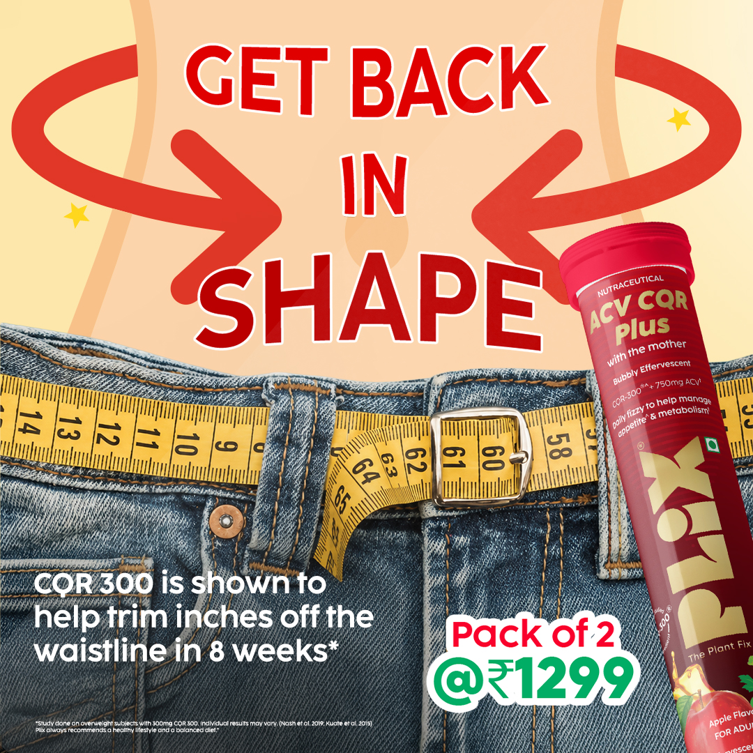 Plix Facebook ad: ACV CQR Plus Effervescent for Fat Reduction & Weight…