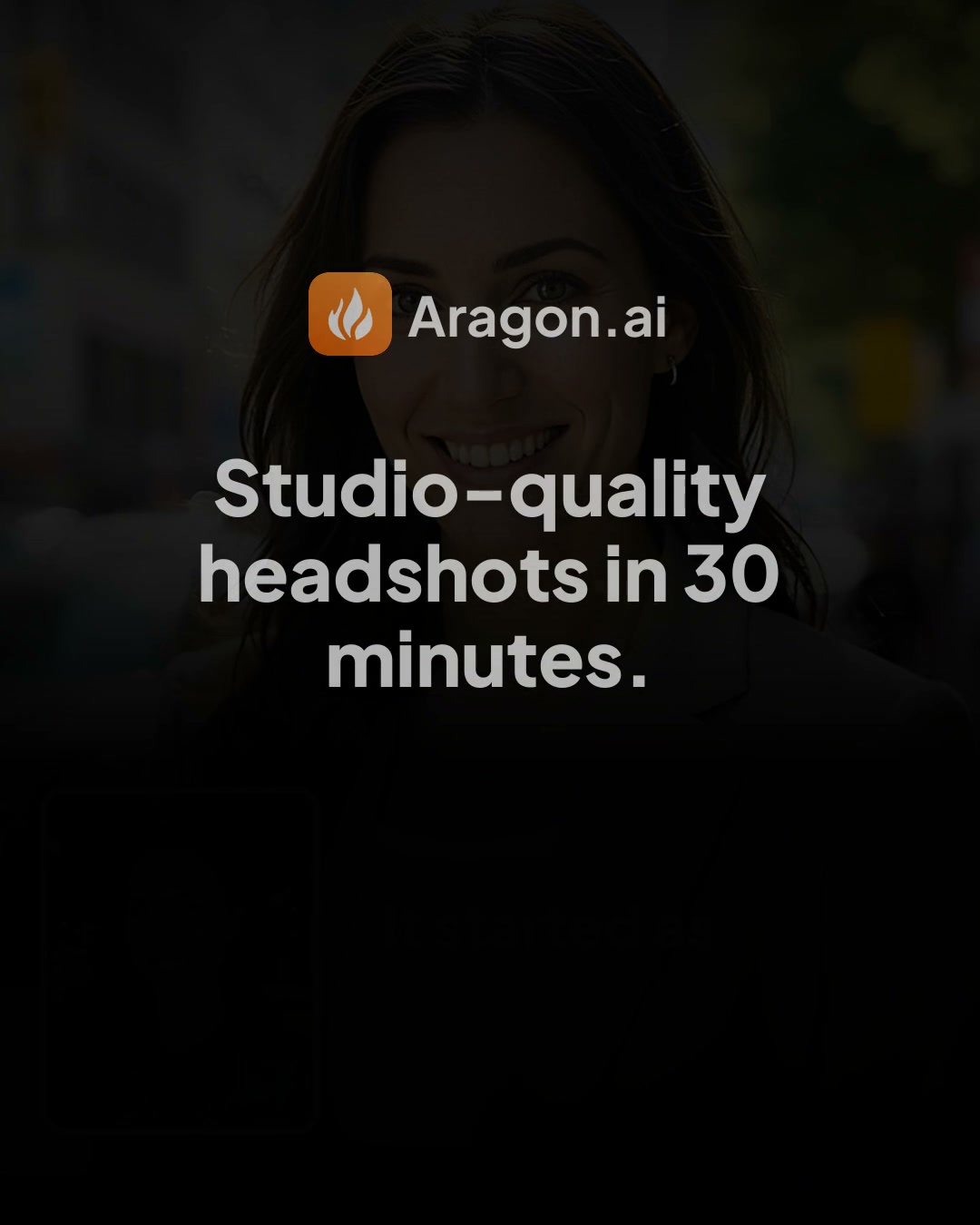 Aragon.ai Facebook ad: Realistic AI headshots in minutes