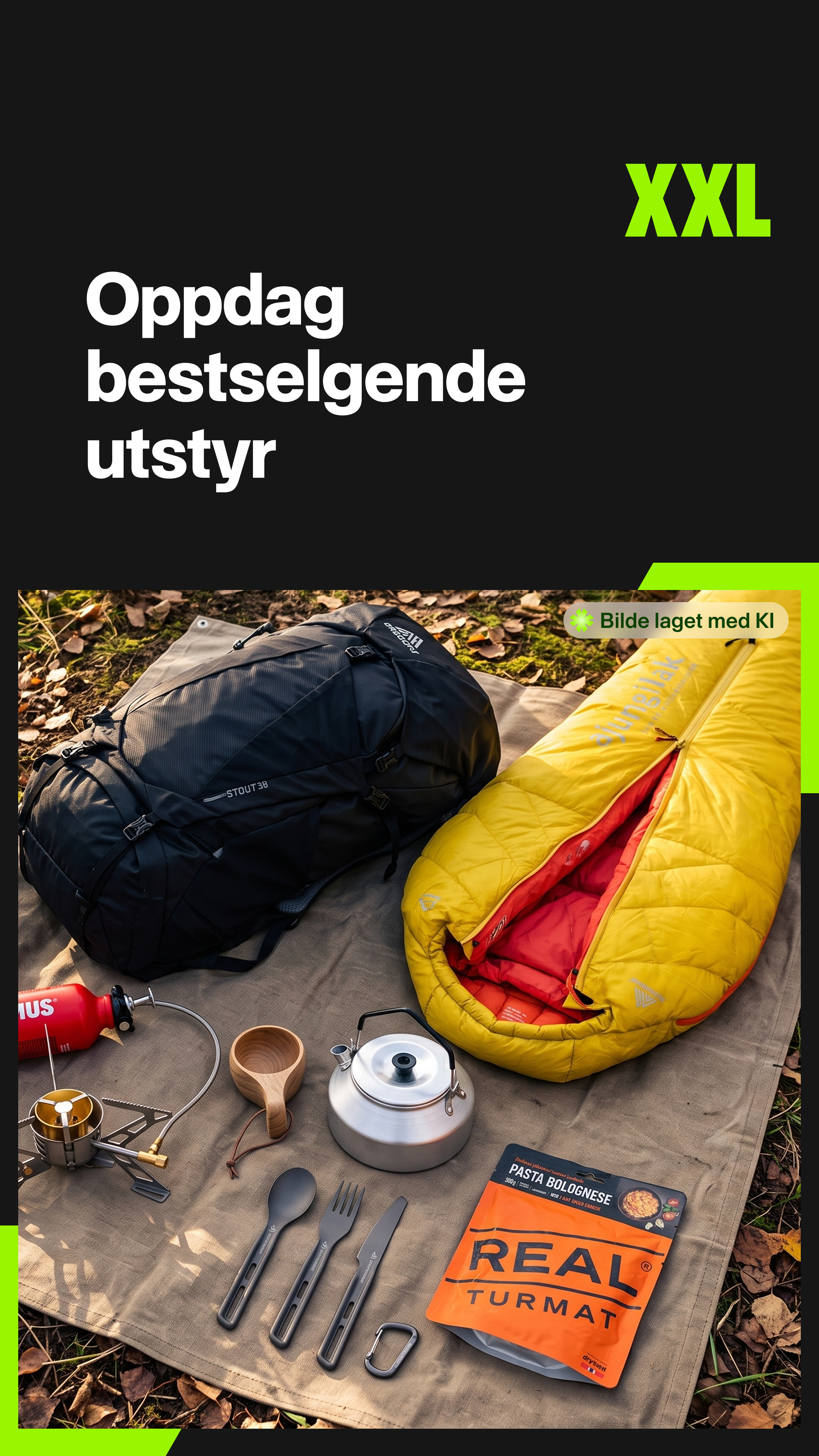 XXL Sport & Villmark Facebook ad: Utstyret alle velger denne sesongen