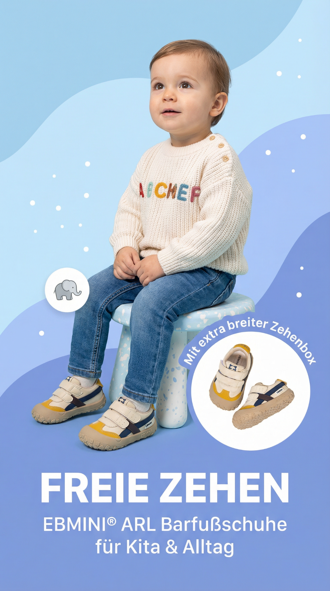 Ebmini - Kinder Barfußschuhe Facebook ad