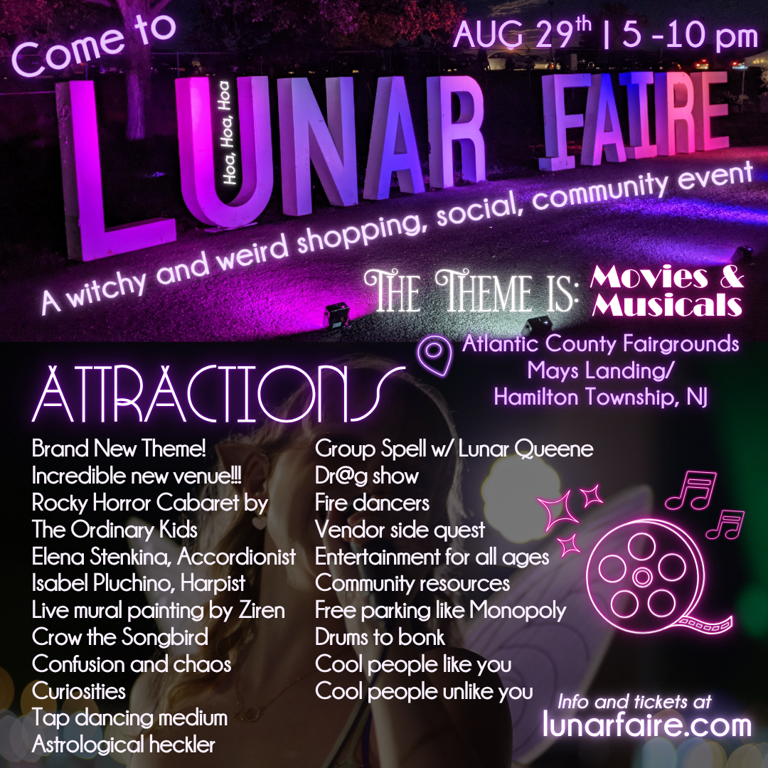 Lunar Faire Facebook ad: Lunar Faire is Coming to Atlantic County!