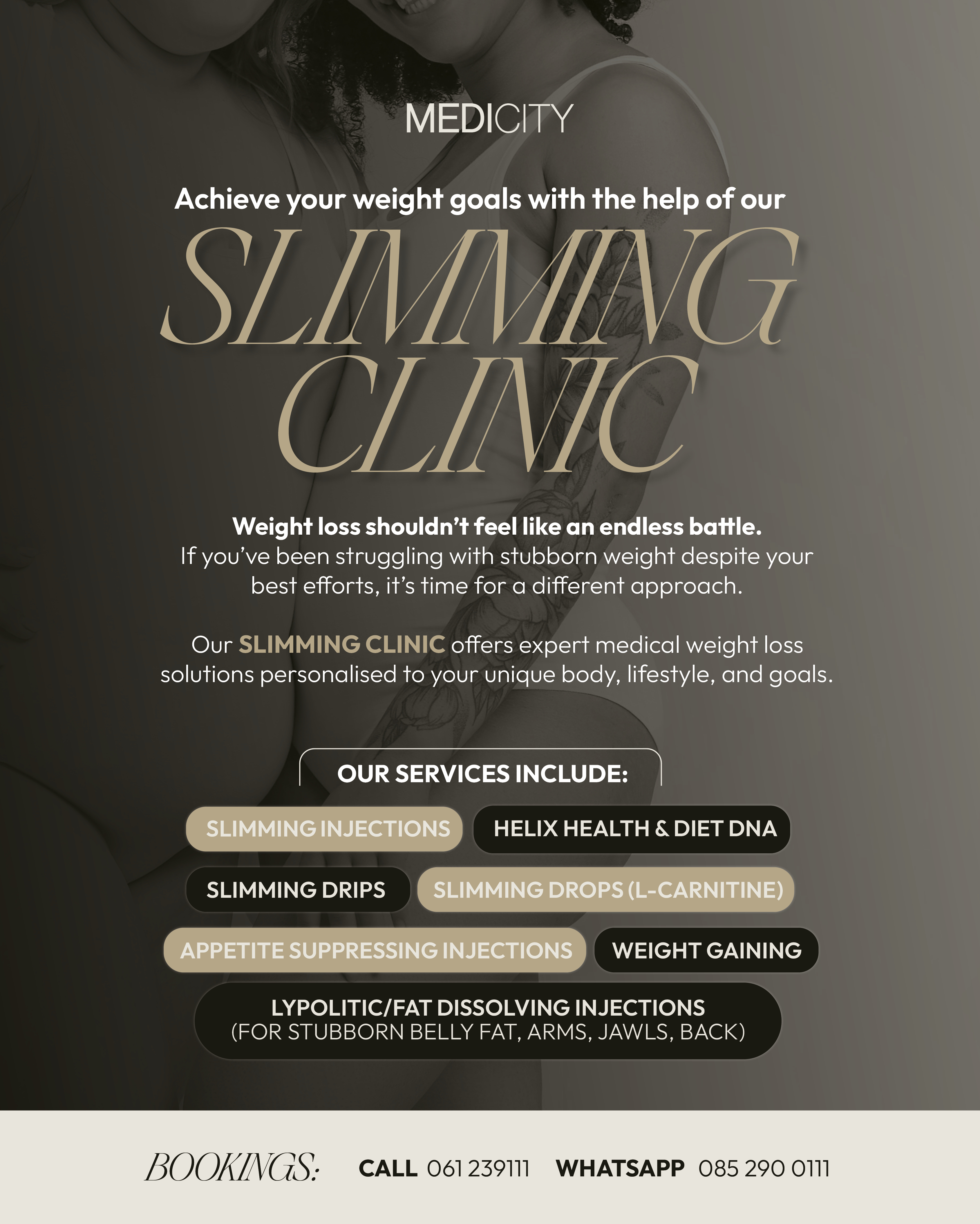 Medicity Medical Practice Facebook ad: Start this New Year with our Slimming Clinic…