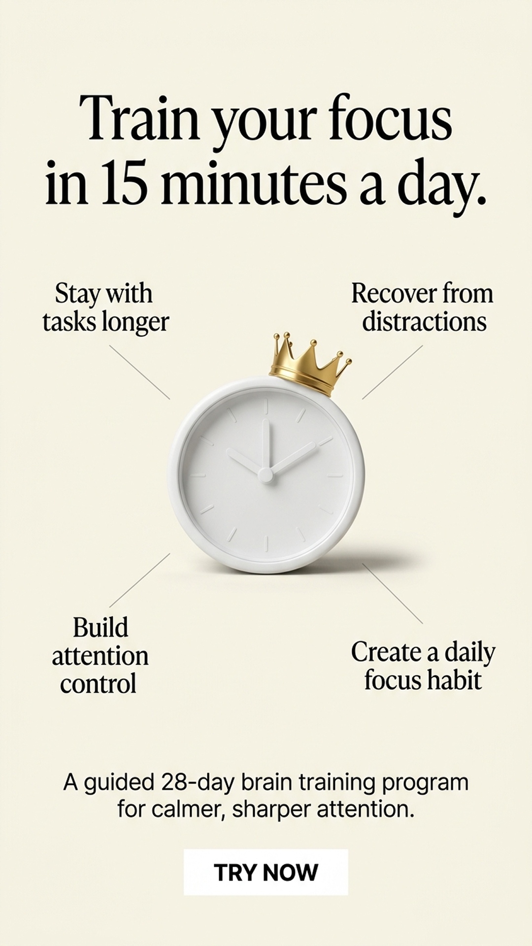 Impulse: Brain Training & Self-Discovery Facebook ad
