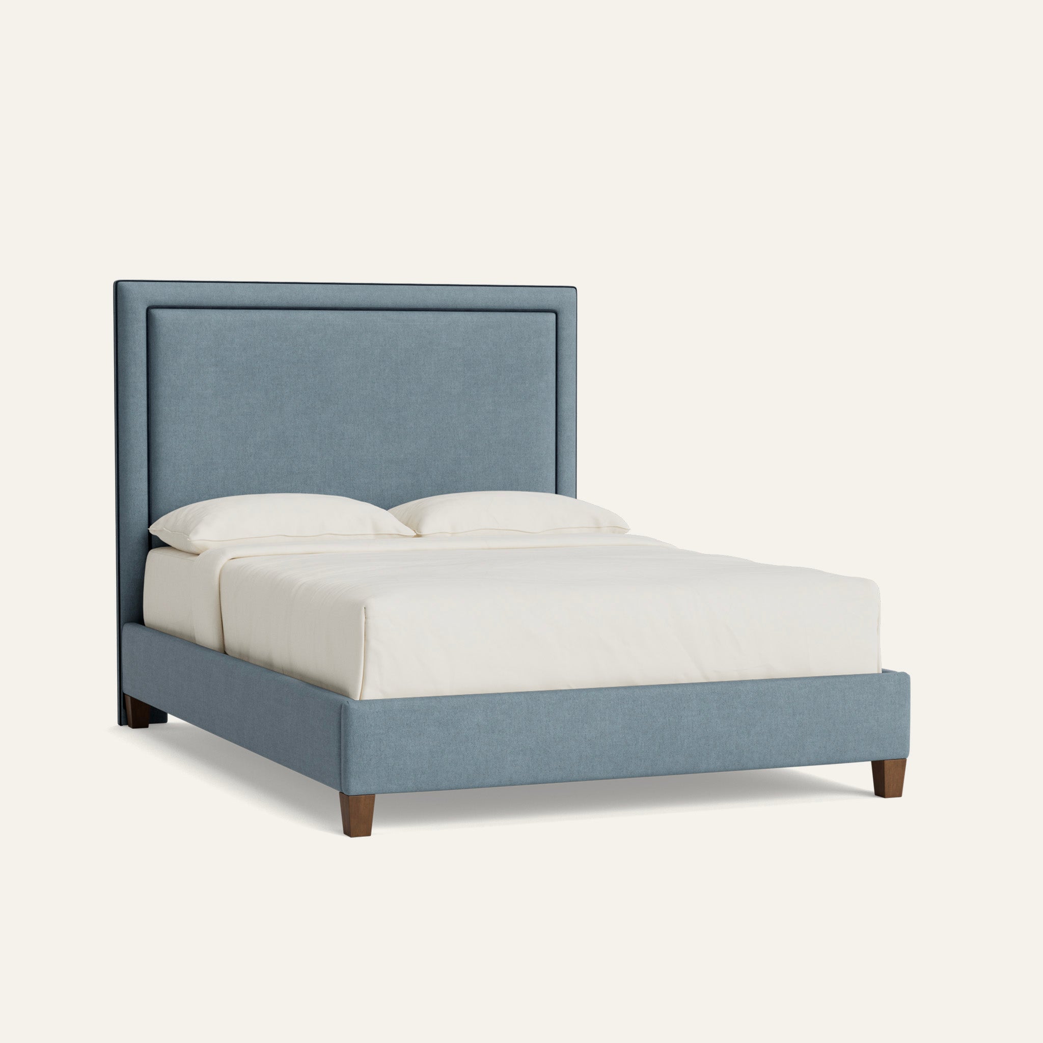 Pepper Home Facebook ad: Timeless shapes, thoughtful details-explore custom beds…