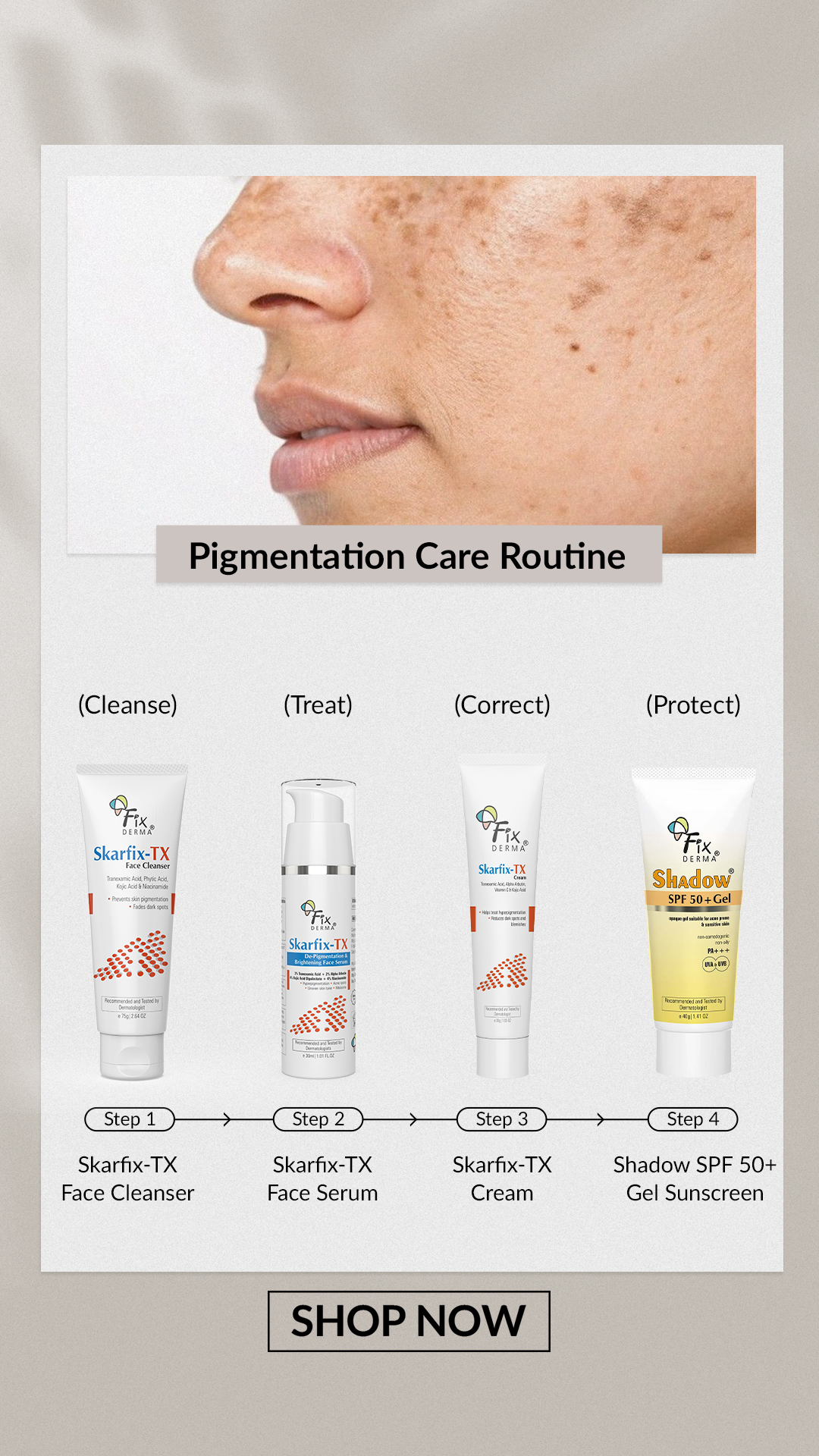 Fixderma Facebook ad