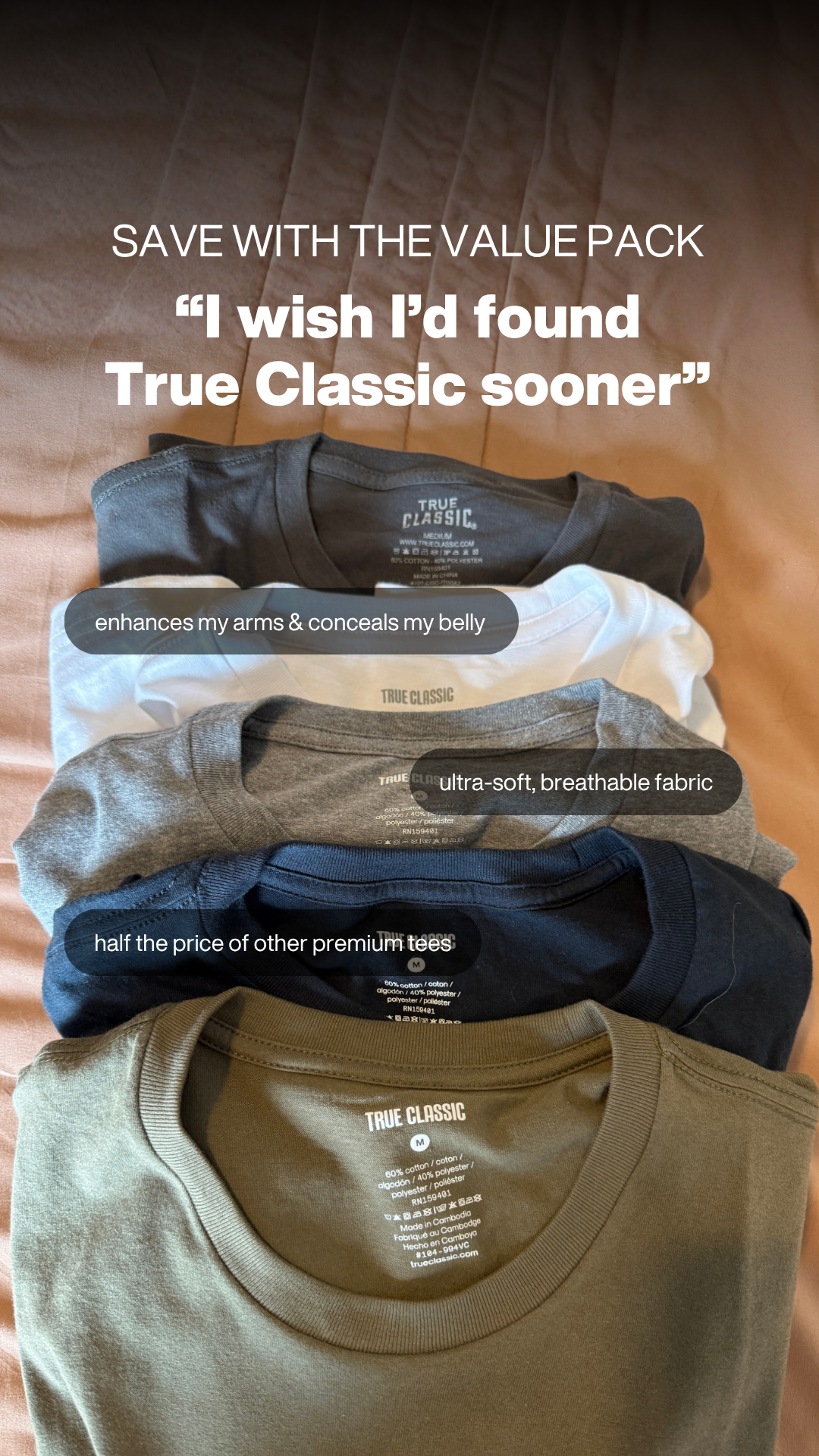 True Classic Facebook ad