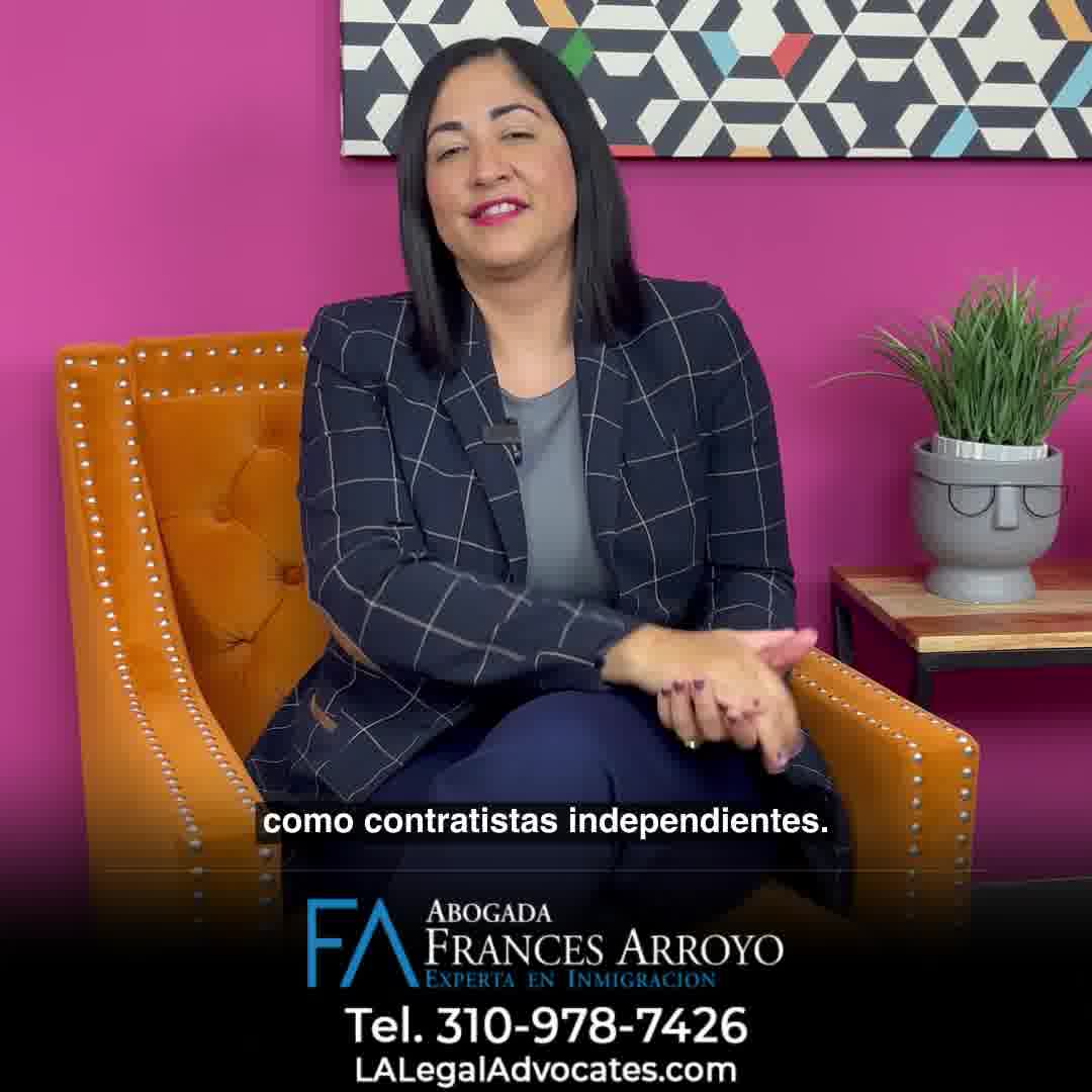 Abogada Frances Arroyo Facebook ad: ¿Cómo puedo trabajar en los Estados Unidos si soy…