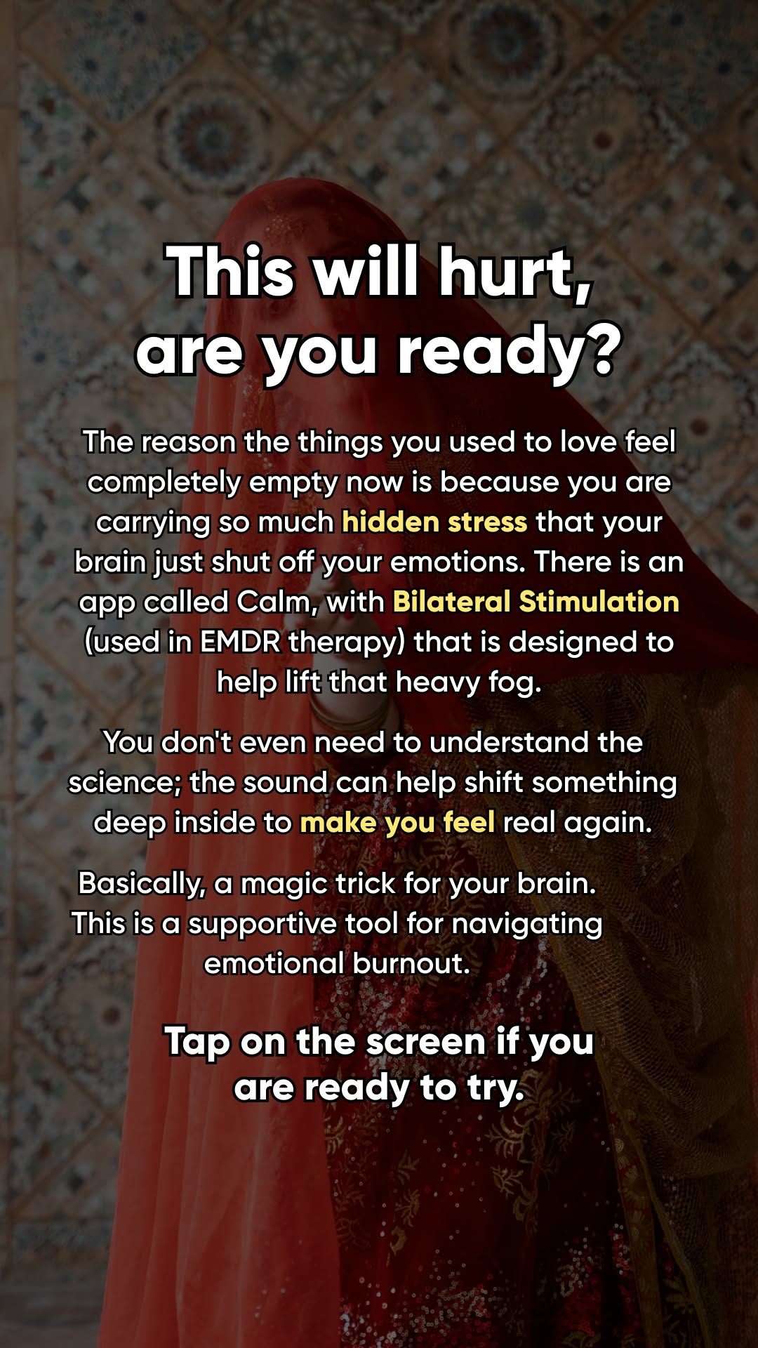 Calm Facebook ad