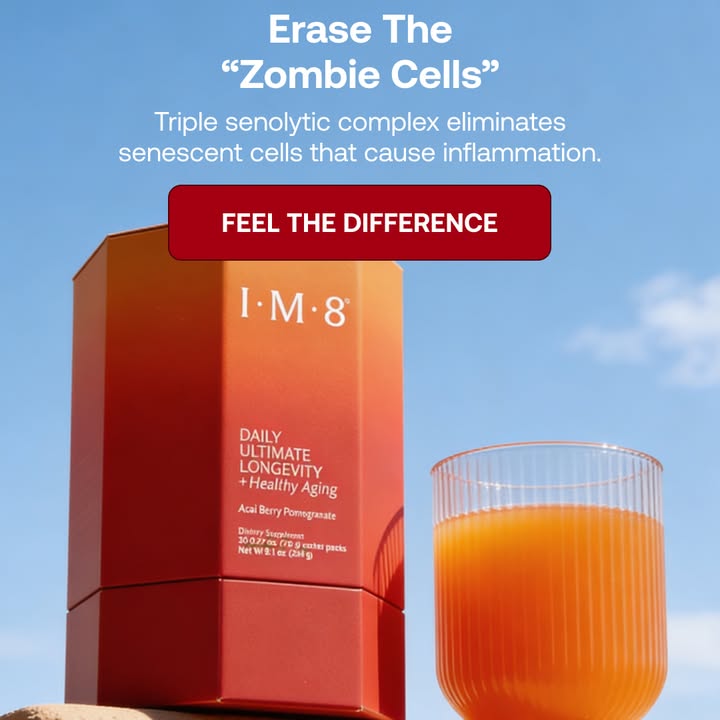 IM8 Global Facebook ad: Longevity Starts at the Cellular Level