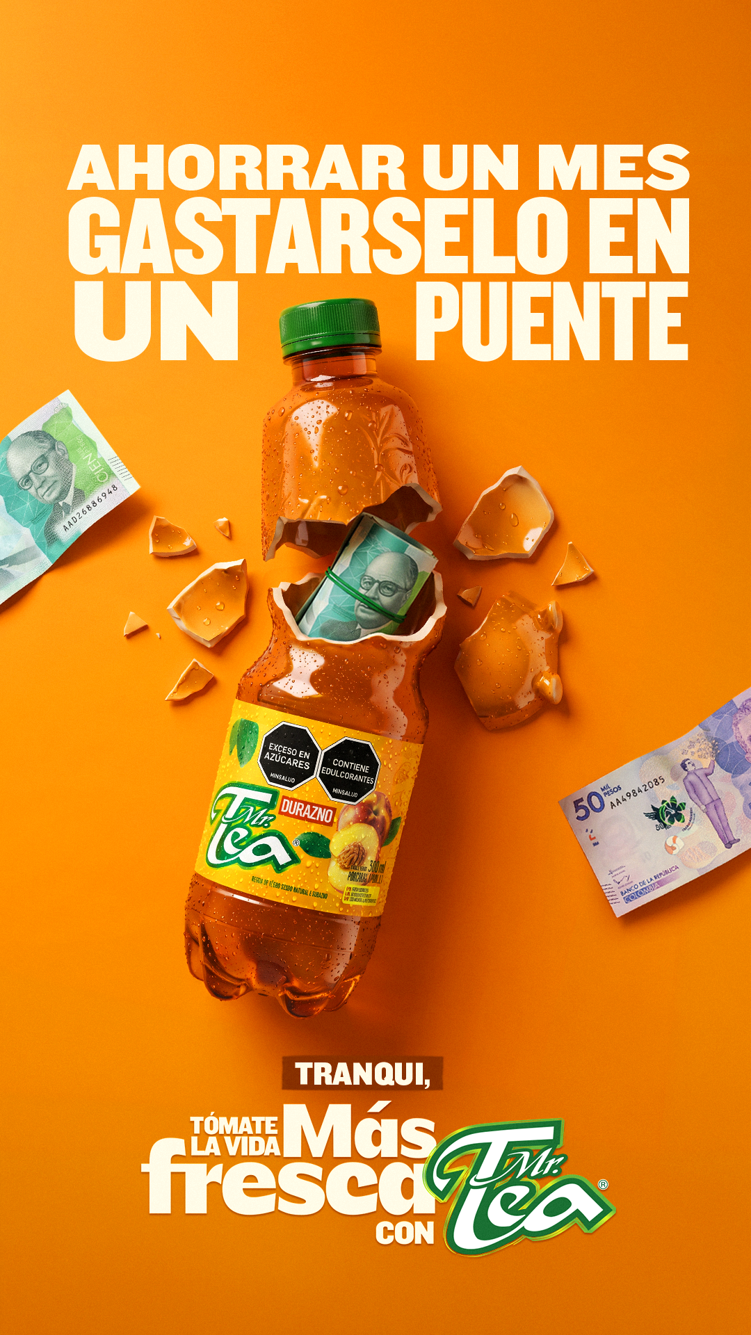 Mr Tea Facebook ad: Tómate la vida más fresca con Mr. Tea