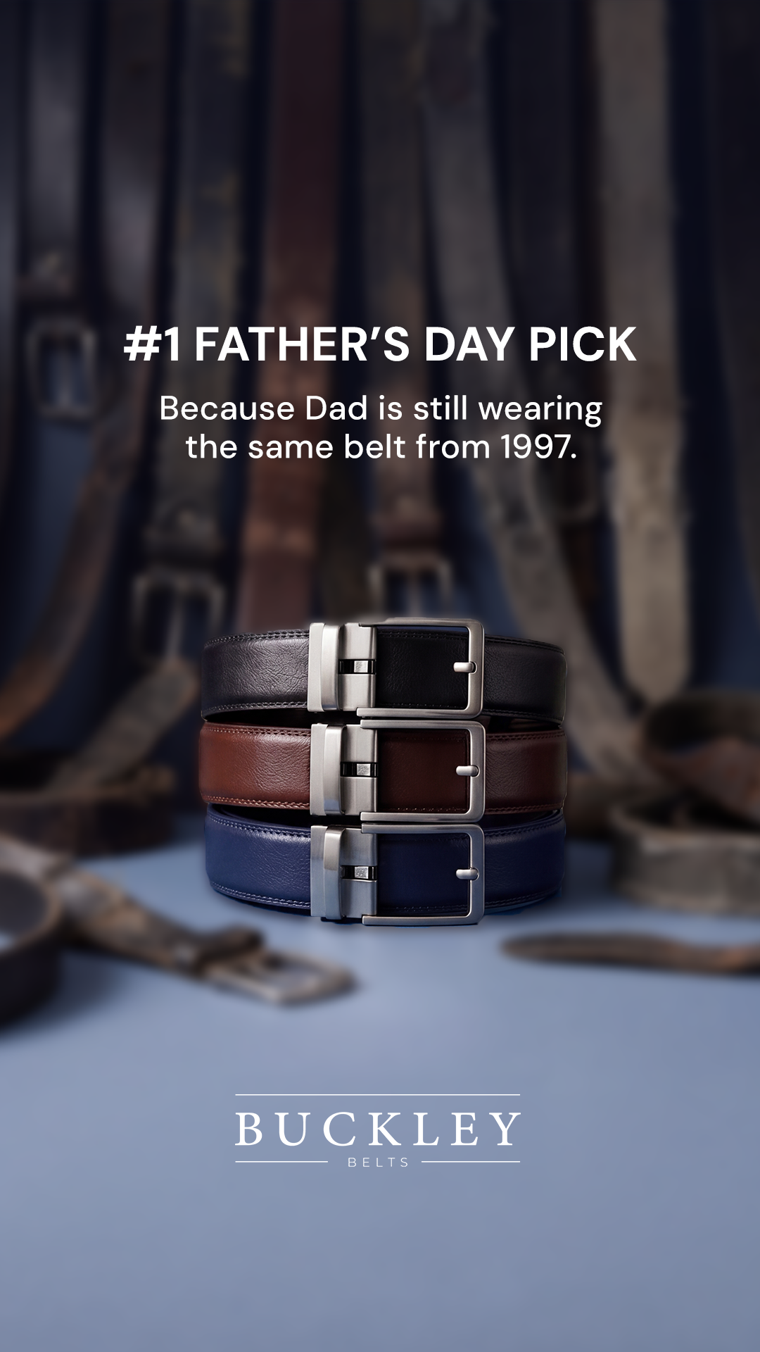 Buckley Belts Facebook ad