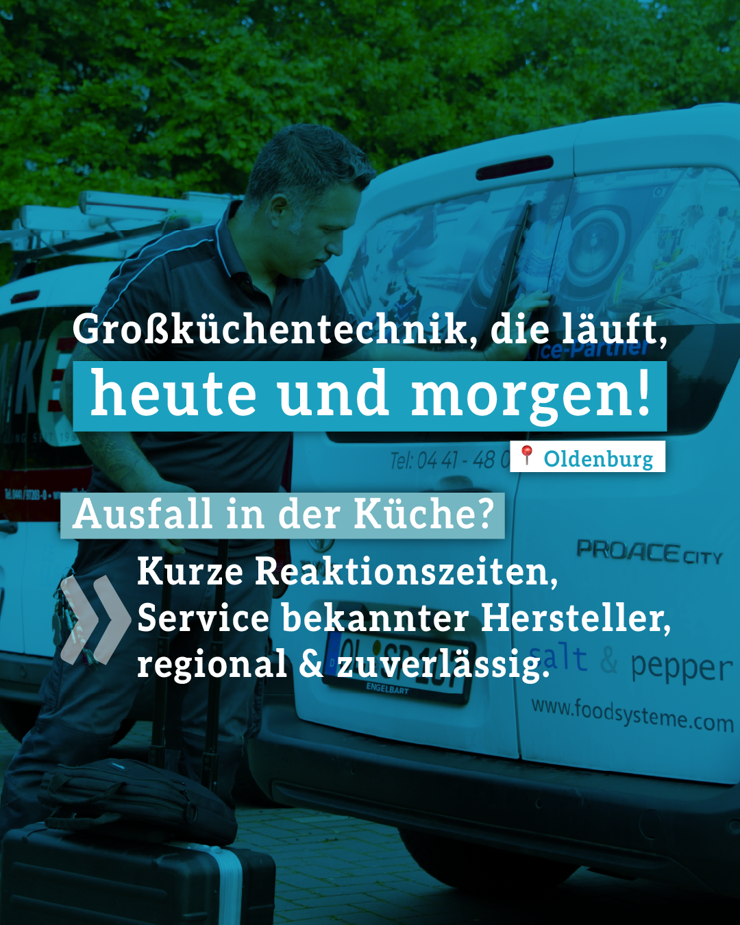 Salt and pepper GmbH & Co. KG Facebook ad: Unser Service | Gastrotechnik - salt & pepper