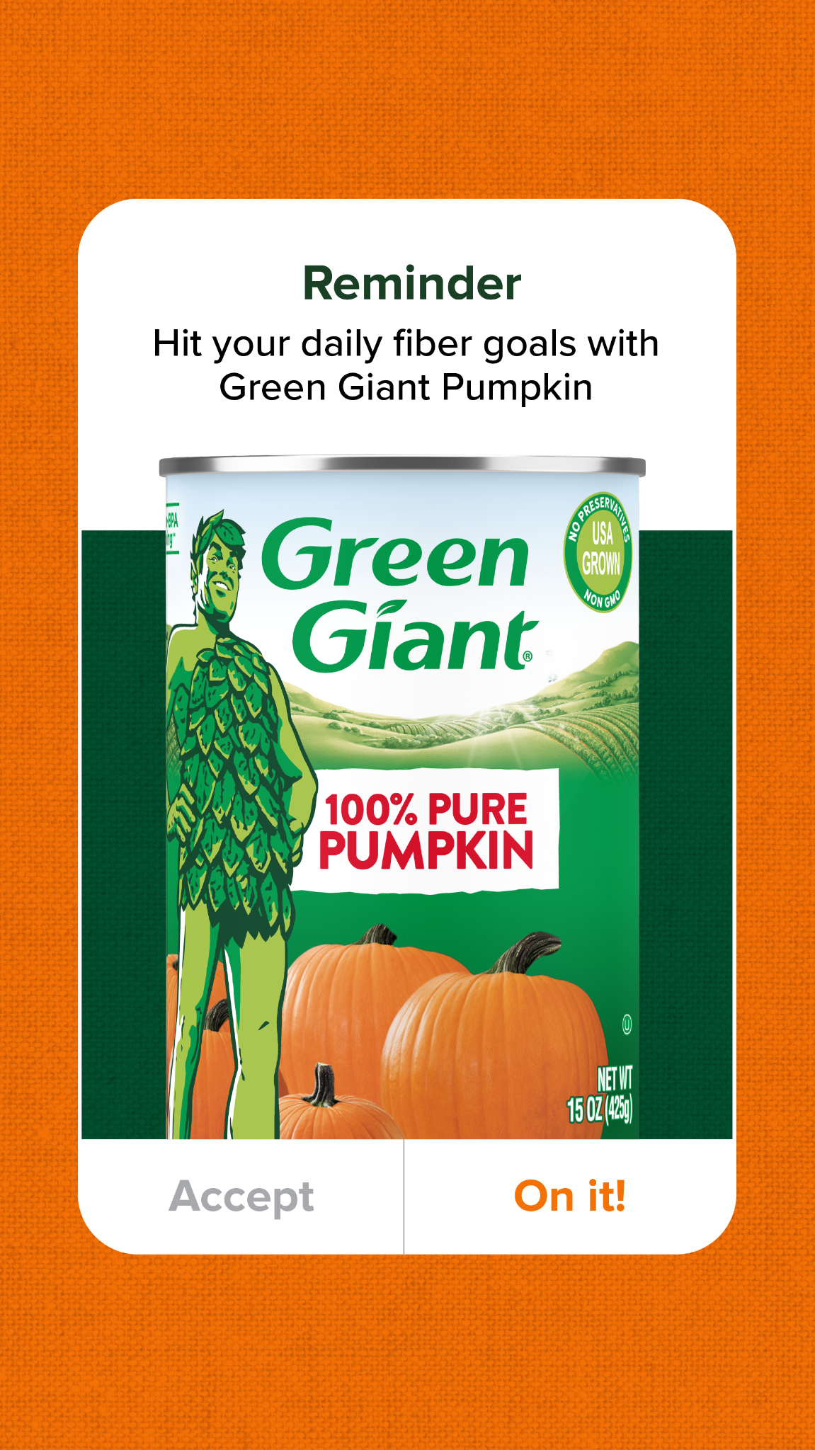 Green Giant Pumpkin Facebook ad from Jul 14, 2026