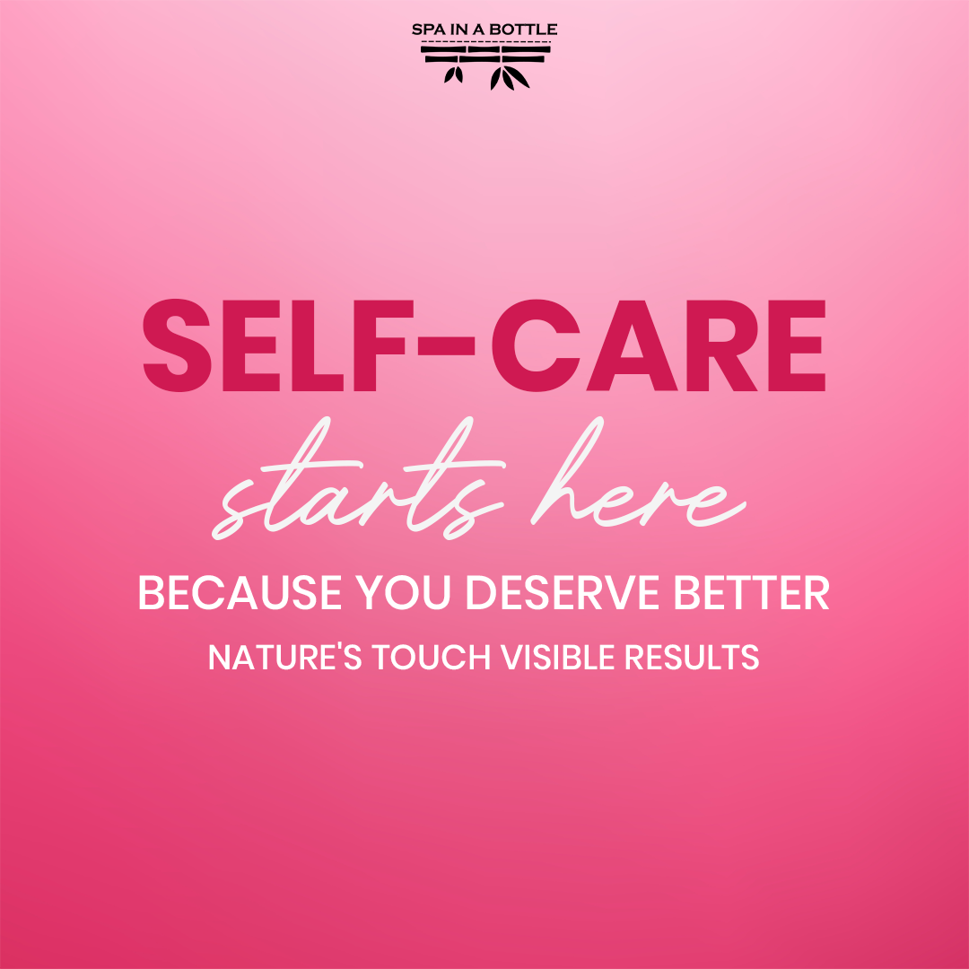 Spa in a Bottle Facebook ad: Your self-care routine deserves products that truly care…