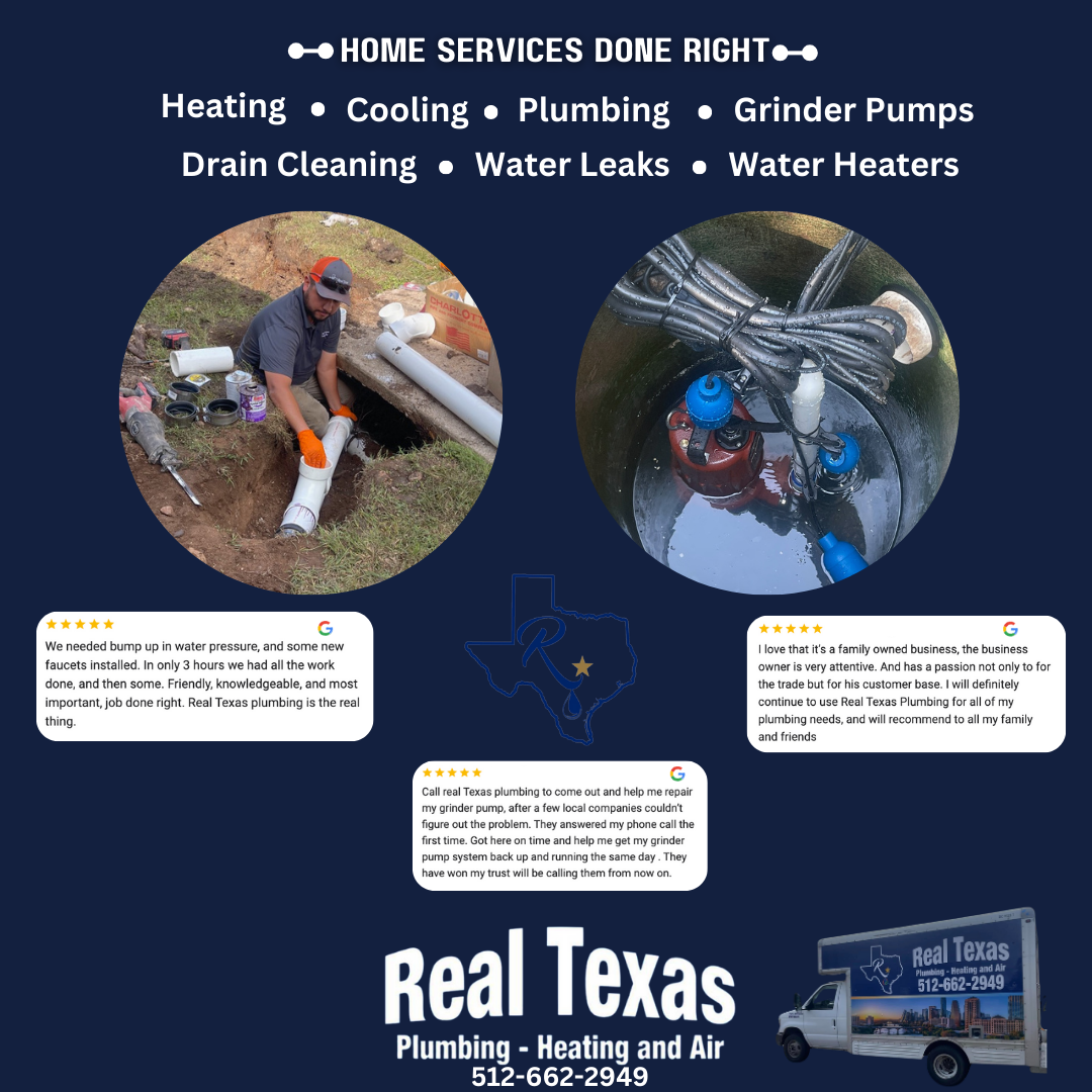 REAL TEXAS Plumbing - Heating and Air Facebook ad from Apr 22, 2025