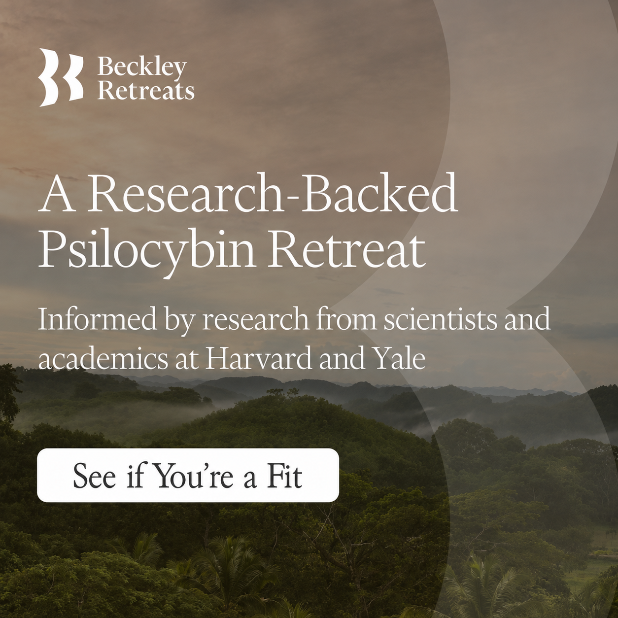 Beckley Retreats Insights Facebook ad: A Research-Backed Psychedelic Retreat