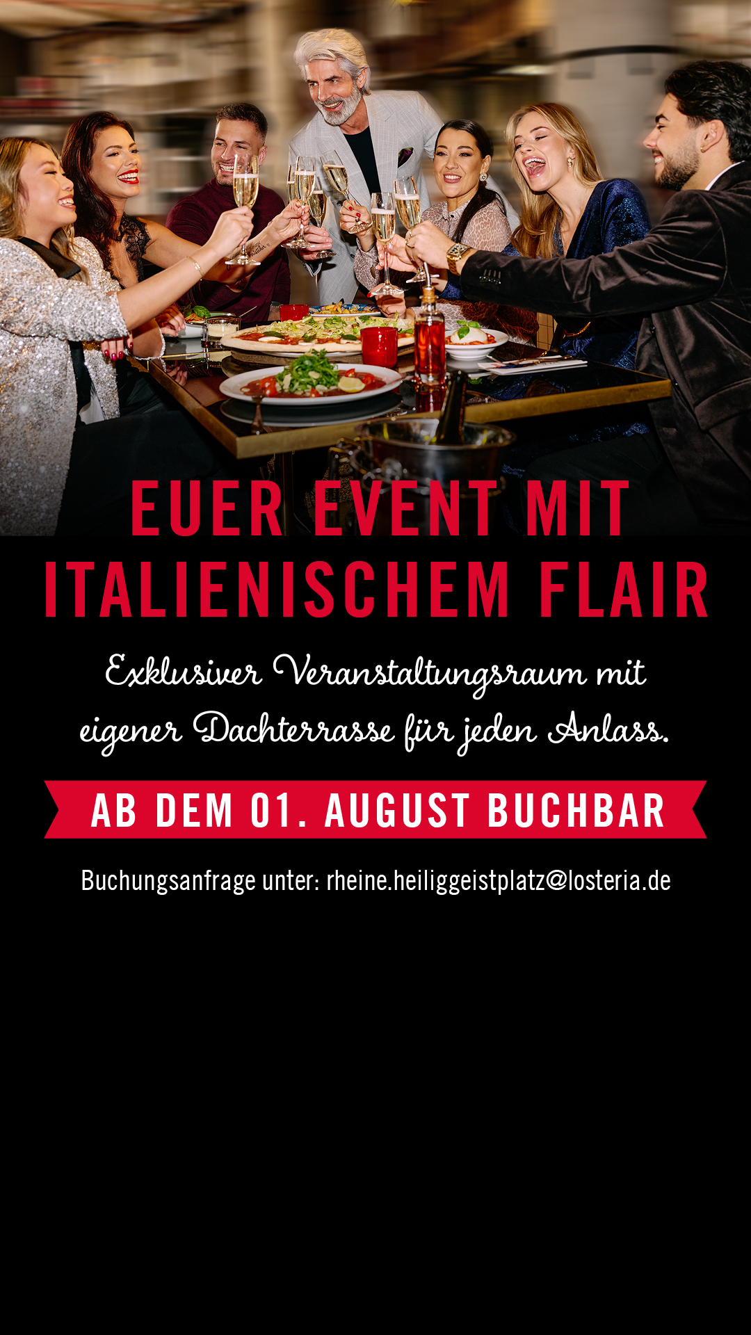 L’Osteria Rheine Heiliggeistplatz Facebook ad: Der perfekte Ort für Euer Event mit italienischem…