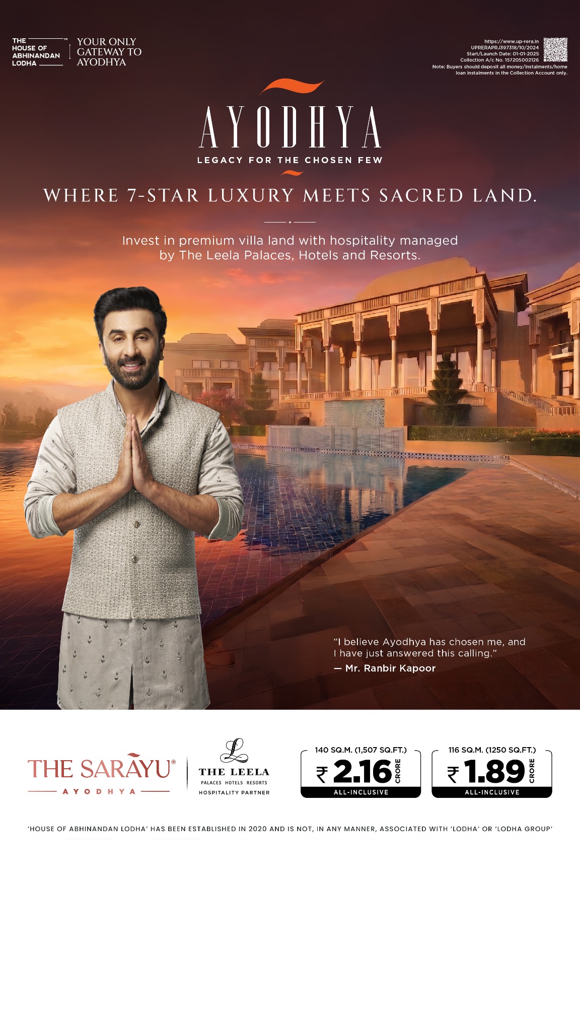 The House of Abhinandan Lodha Facebook ad