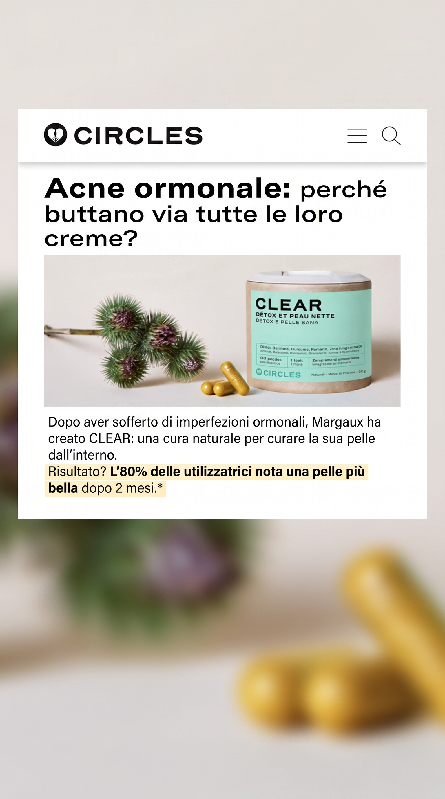 Circles Italia Facebook ad