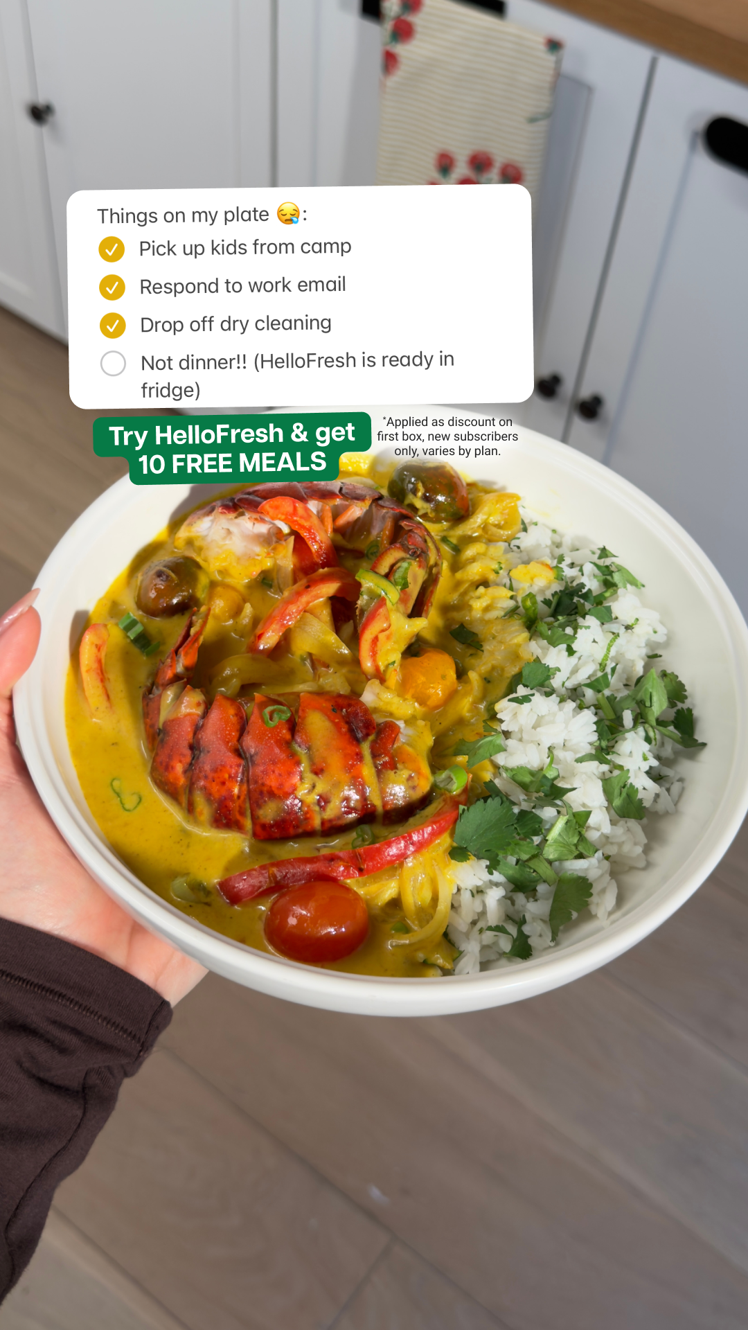 HelloFresh Facebook ad