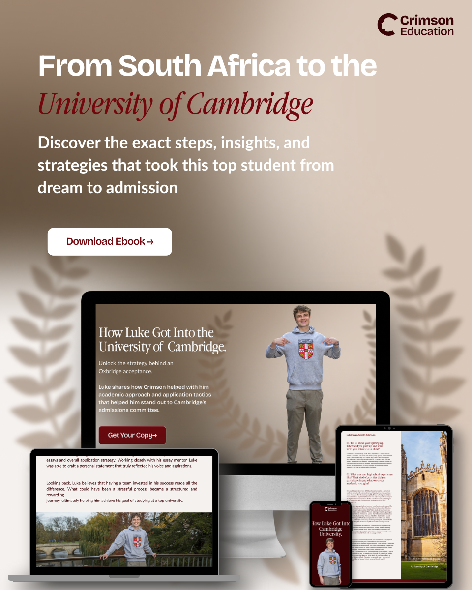 Crimson Education Facebook ad